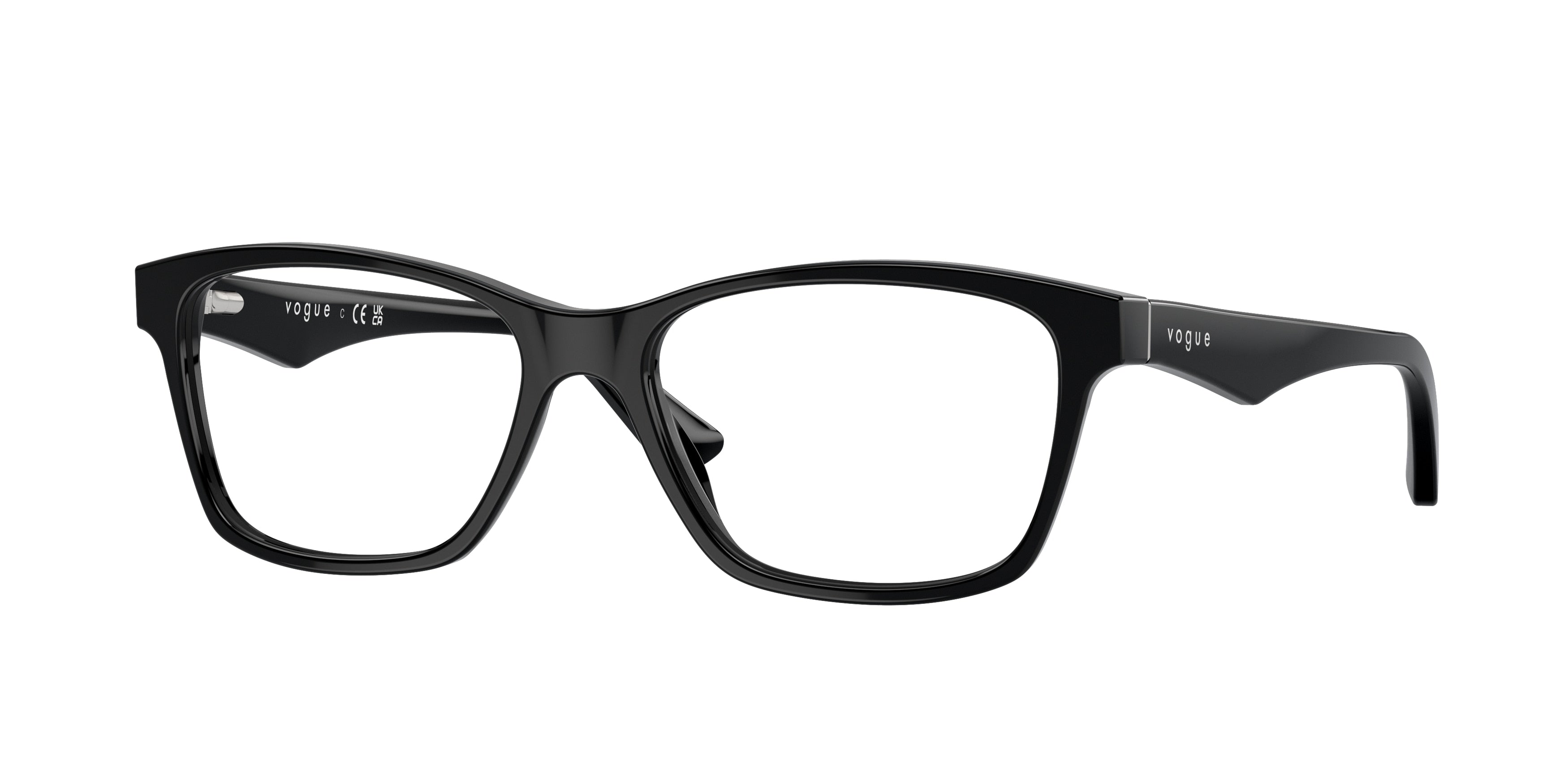 Vogue VO2787 Square Eyeglasses  W44-Black 53-140-16 - Color Map Black