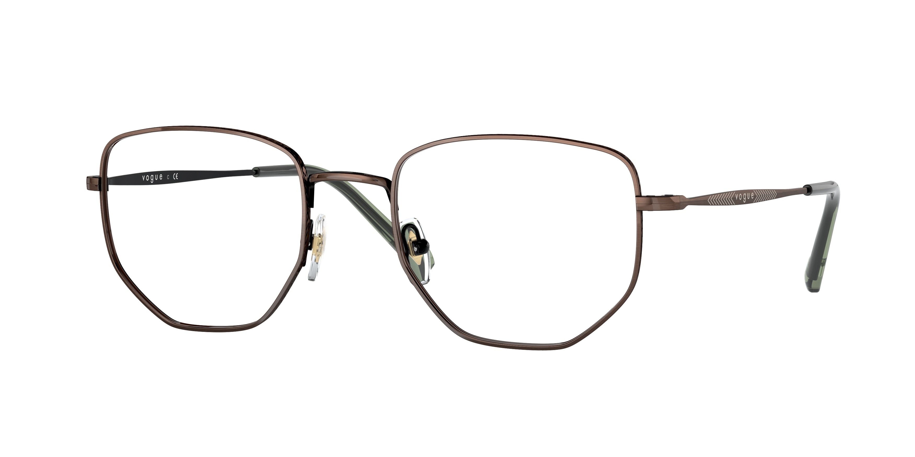 Vogue VO4221 Irregular Eyeglasses  5135-Copper Antique 53-145-21 - Color Map Copper