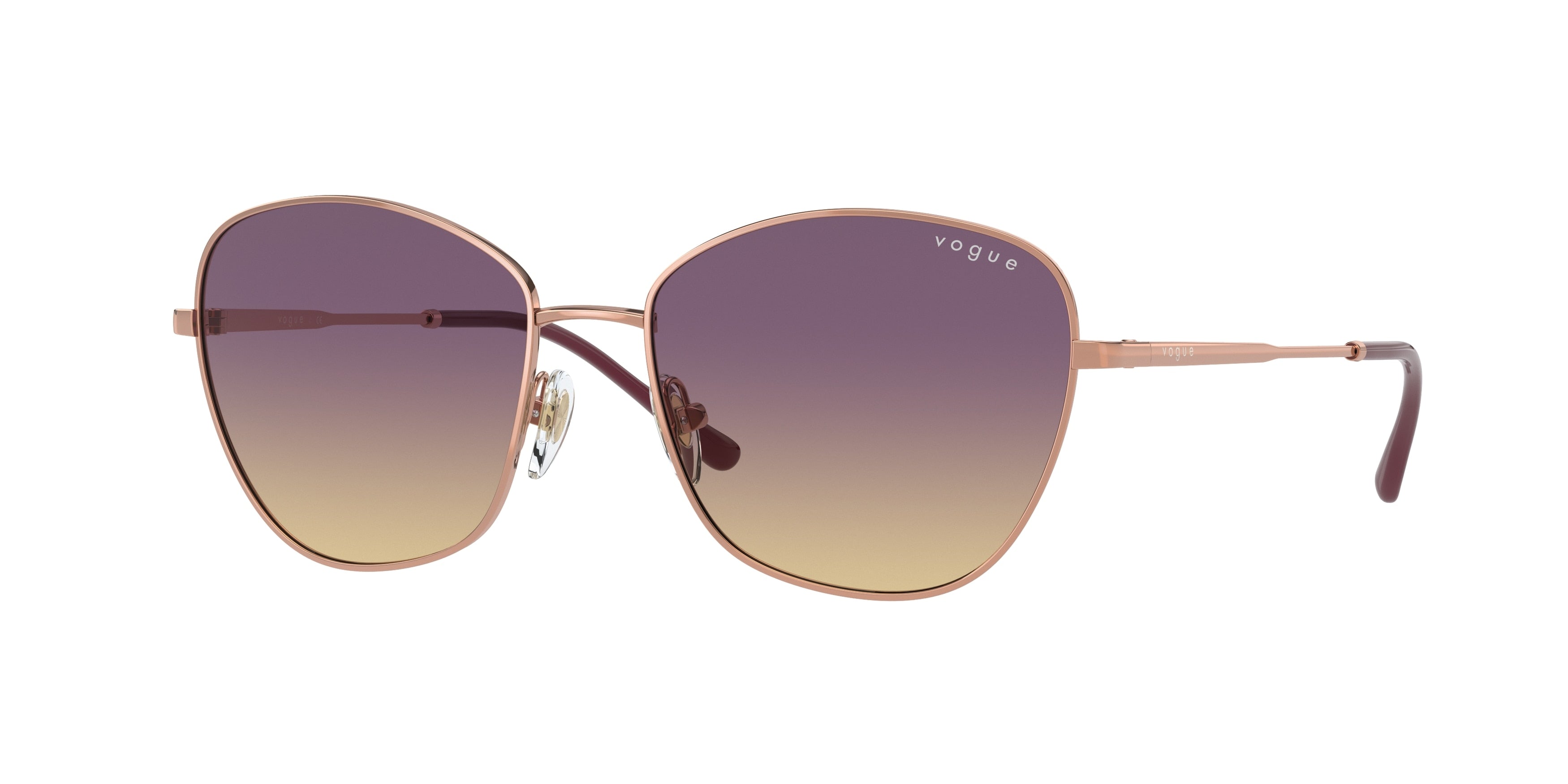 Vogue VO4232S Butterfly Sunglasses  515270-Rose Gold 53-135-16 - Color Map Gold