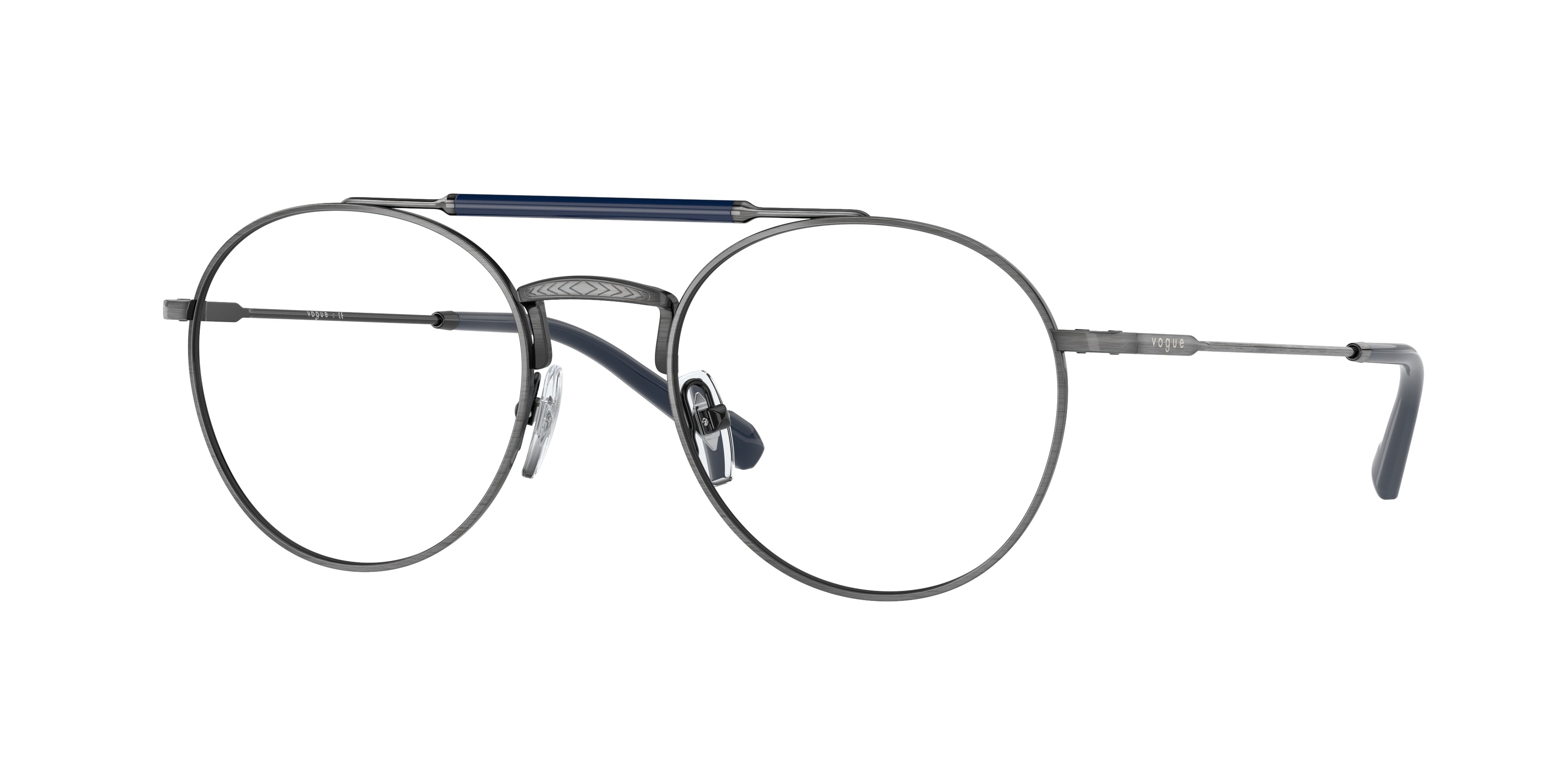 Vogue VO4239 Phantos Eyeglasses  5136-Silver Antique 52-145-20 - Color Map Silver