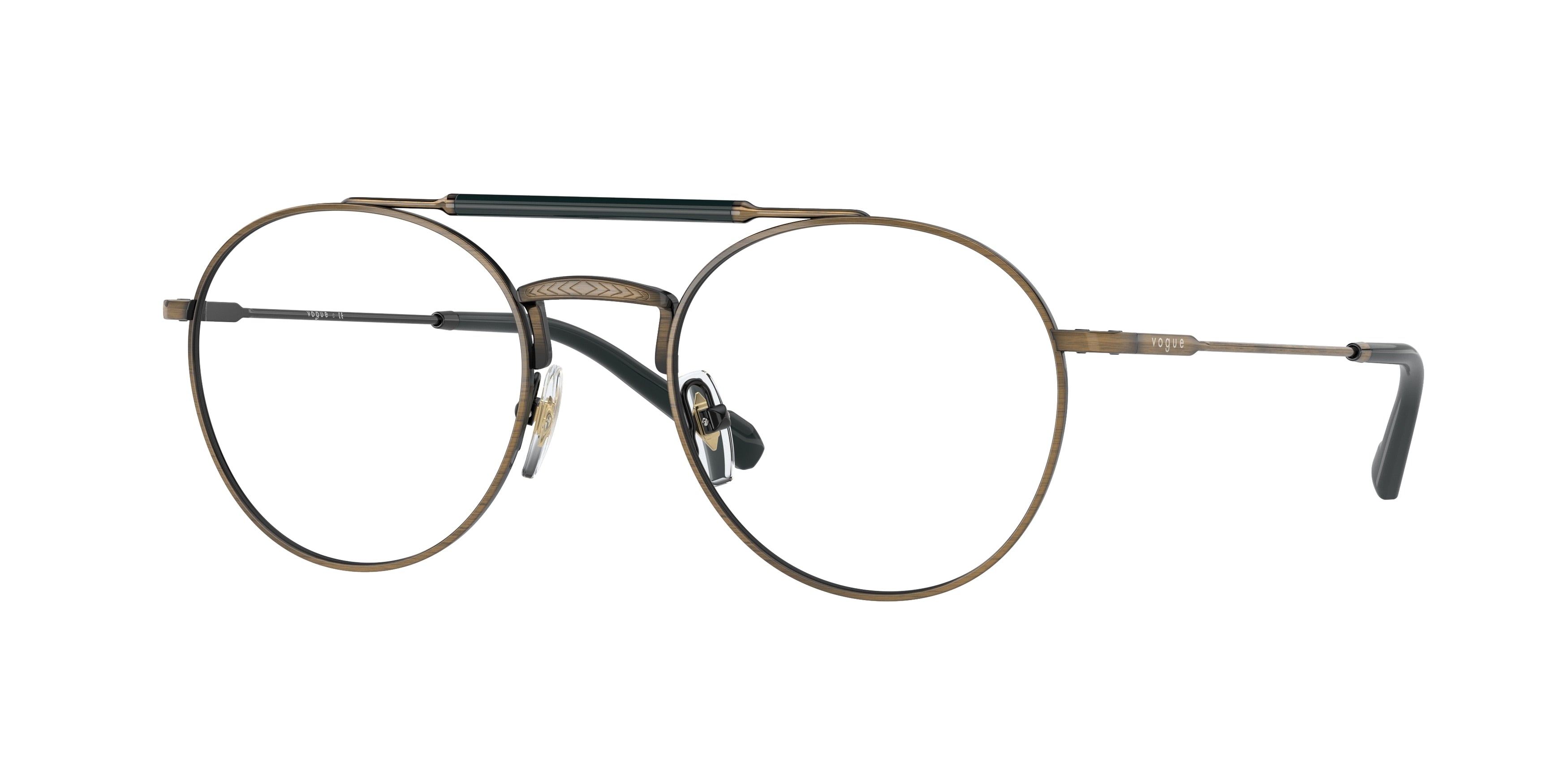 Vogue VO4239 Phantos Eyeglasses  5137-Gold Antique 52-145-20 - Color Map Gold