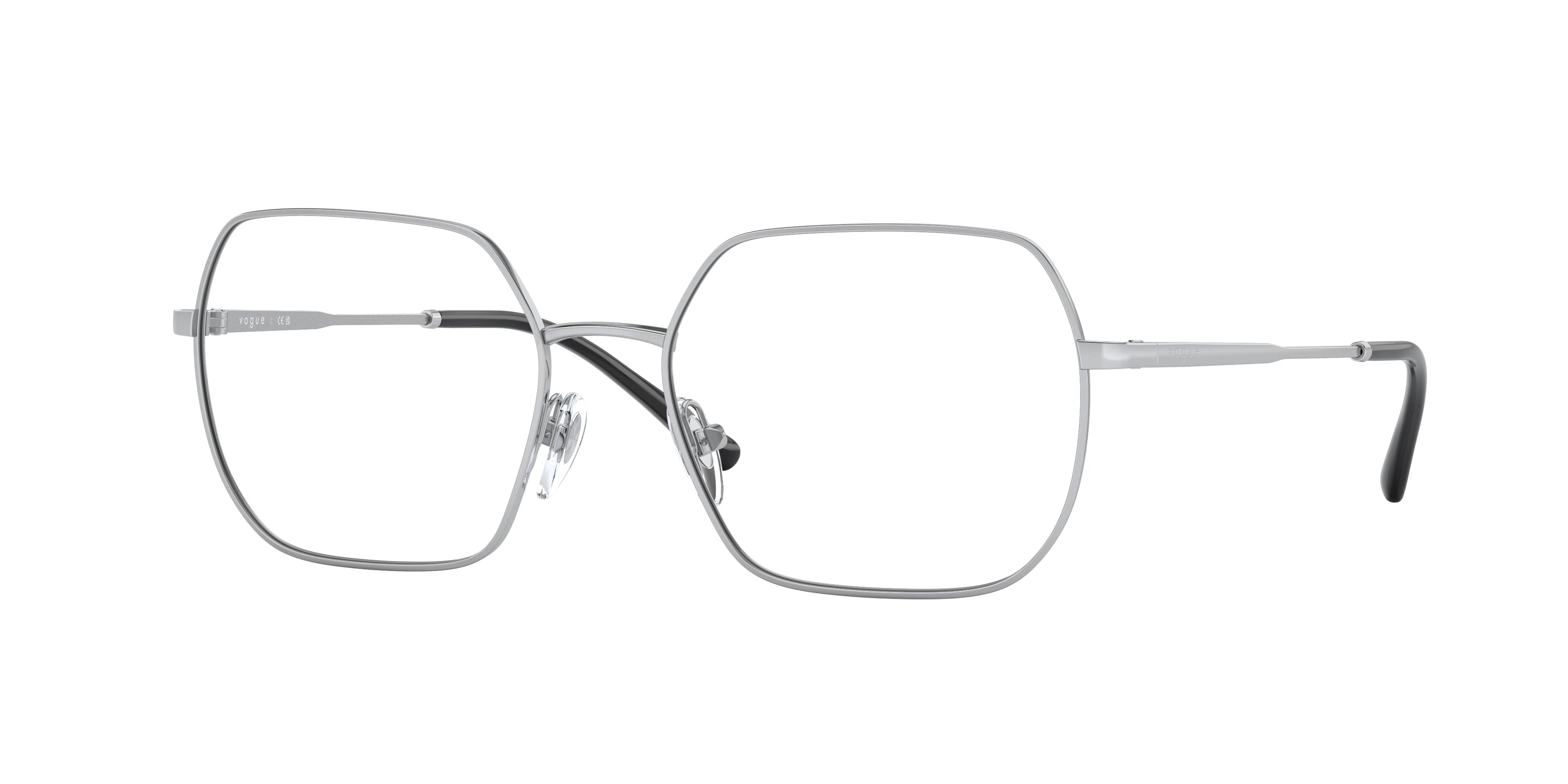 Vogue VO4253 Irregular Eyeglasses  323-Silver 53-135-17 - Color Map Silver