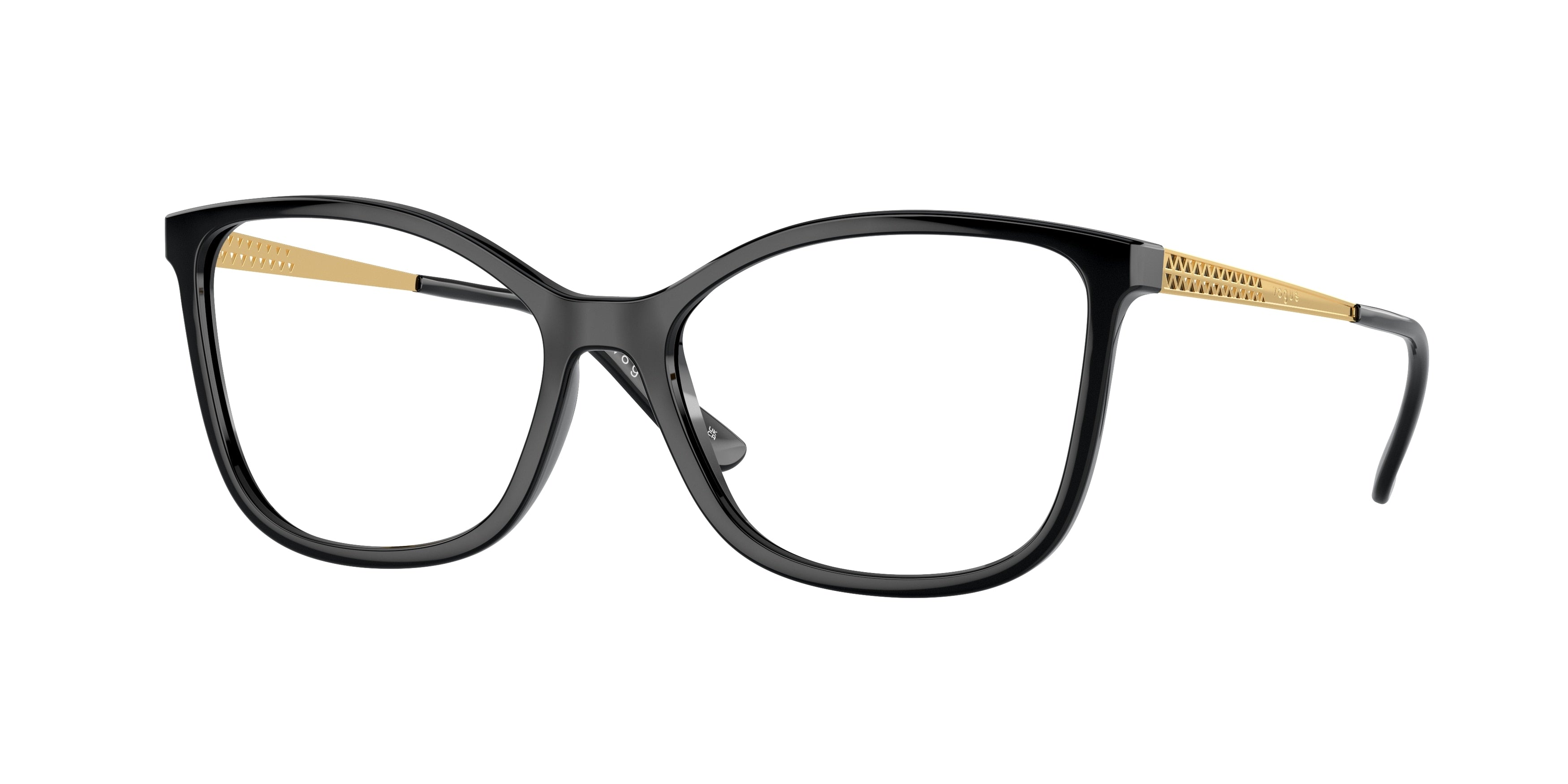 Vogue VO5334 Butterfly Eyeglasses  W44-Black 54-140-16 - Color Map Black