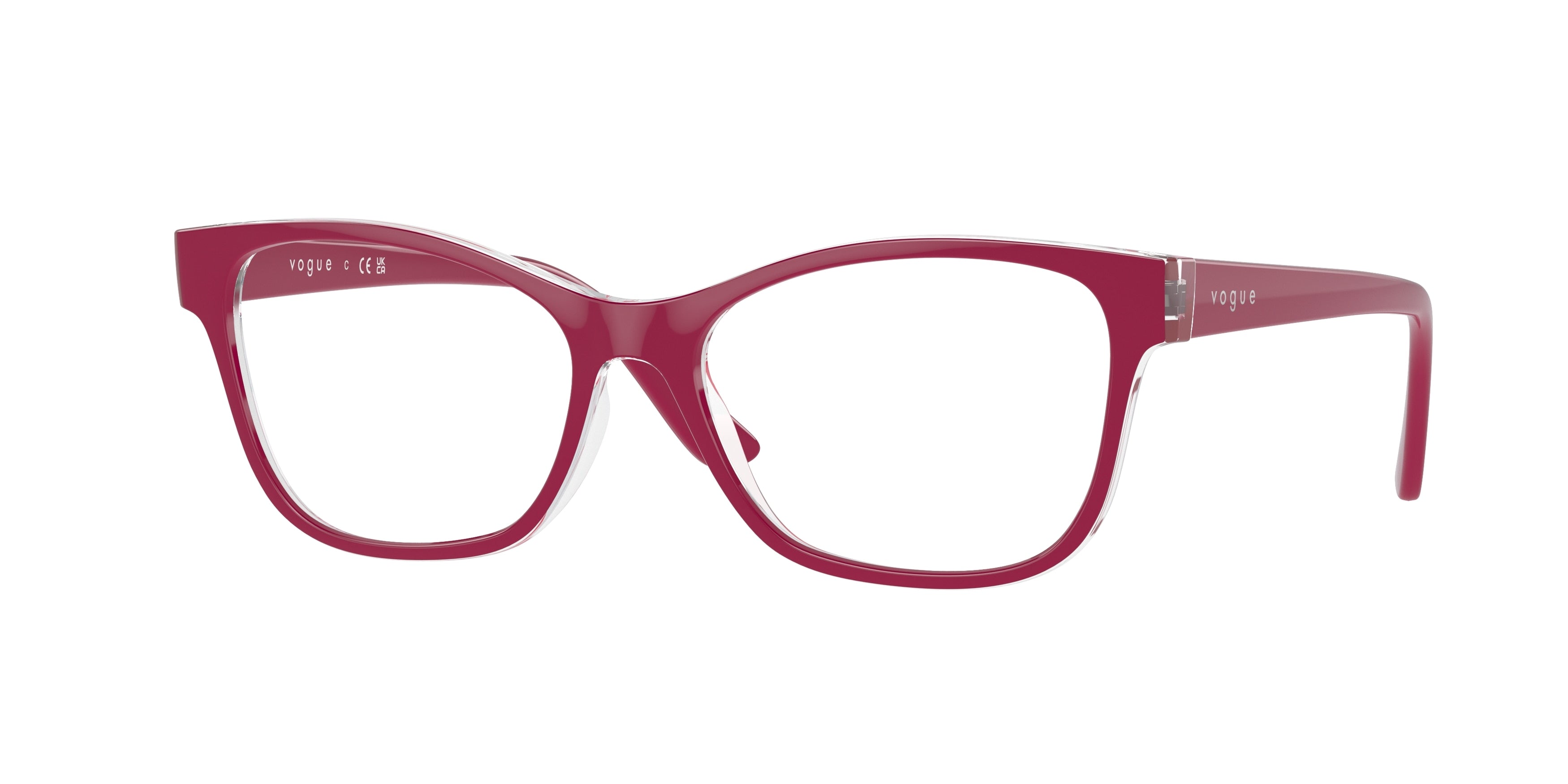 Vogue VO5335 Pillow Eyeglasses  2840-Top Violet/Serigraphy 52-140-16 - Color Map Violet