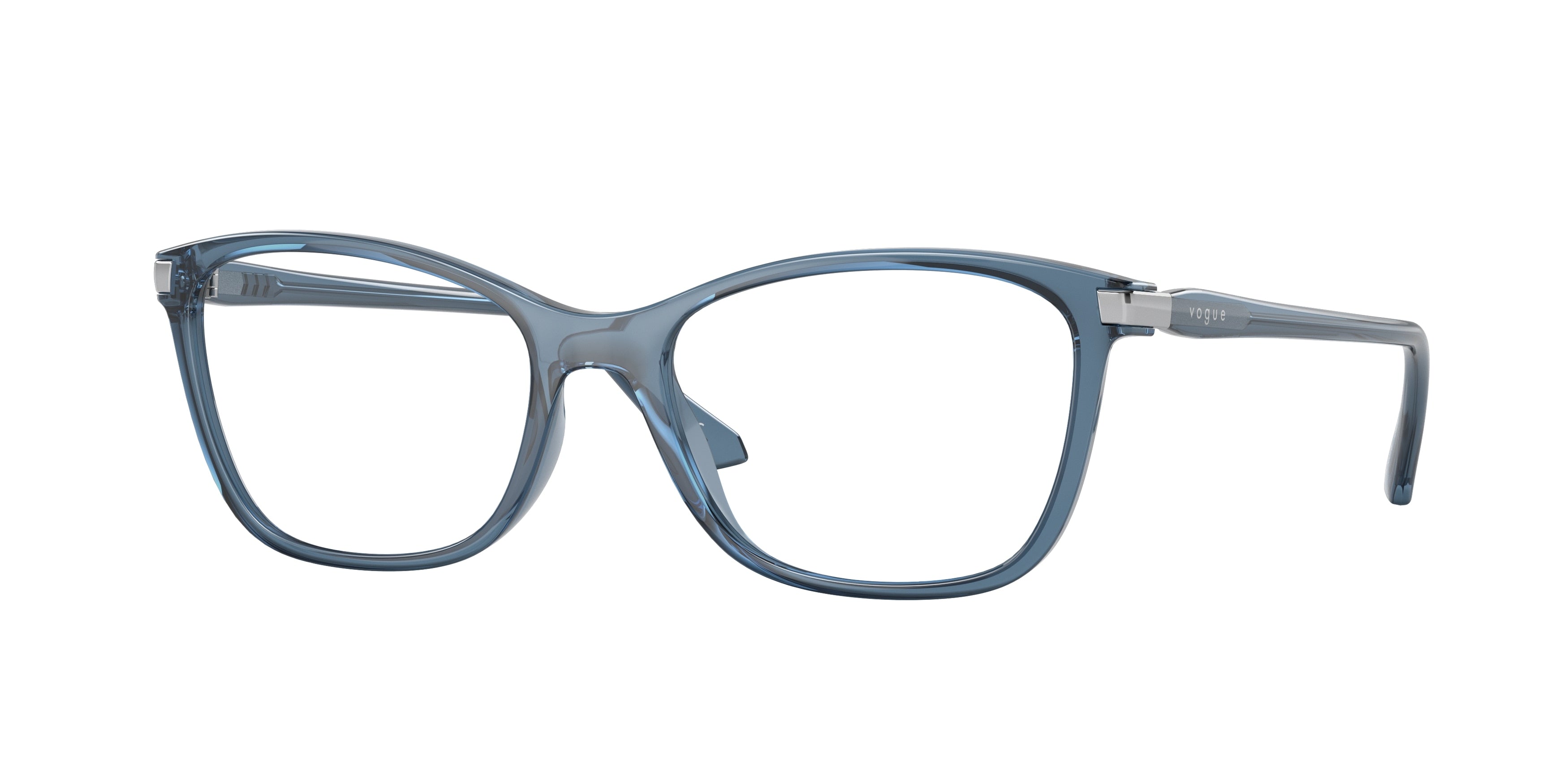 Vogue VO5378 Pillow Eyeglasses  2986-Transparent Blue 53-140-17 - Color Map Blue