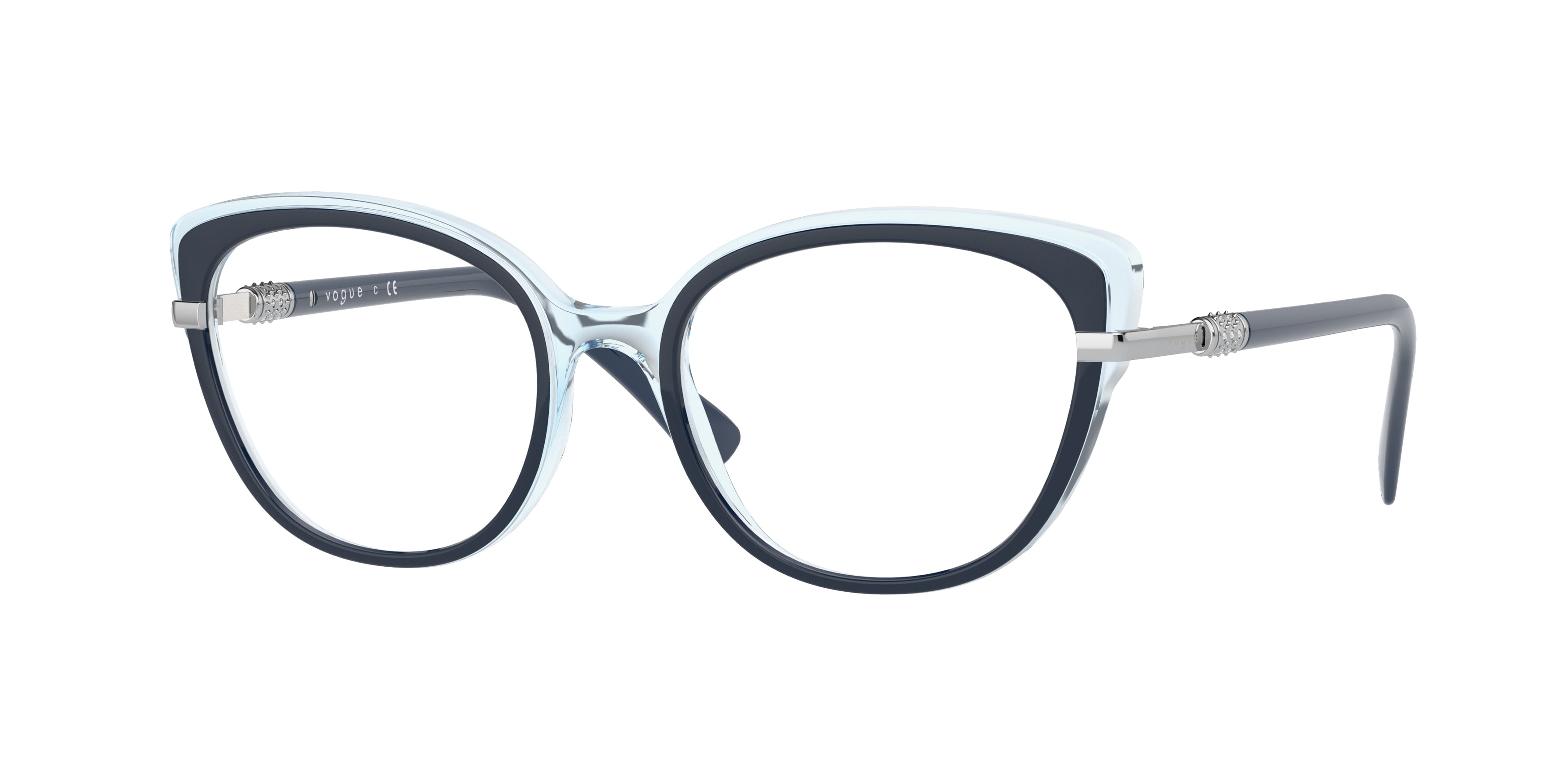 Vogue VO5383B Butterfly Eyeglasses  2927-Top Blue/Light Blue 52-135-18 - Color Map Blue