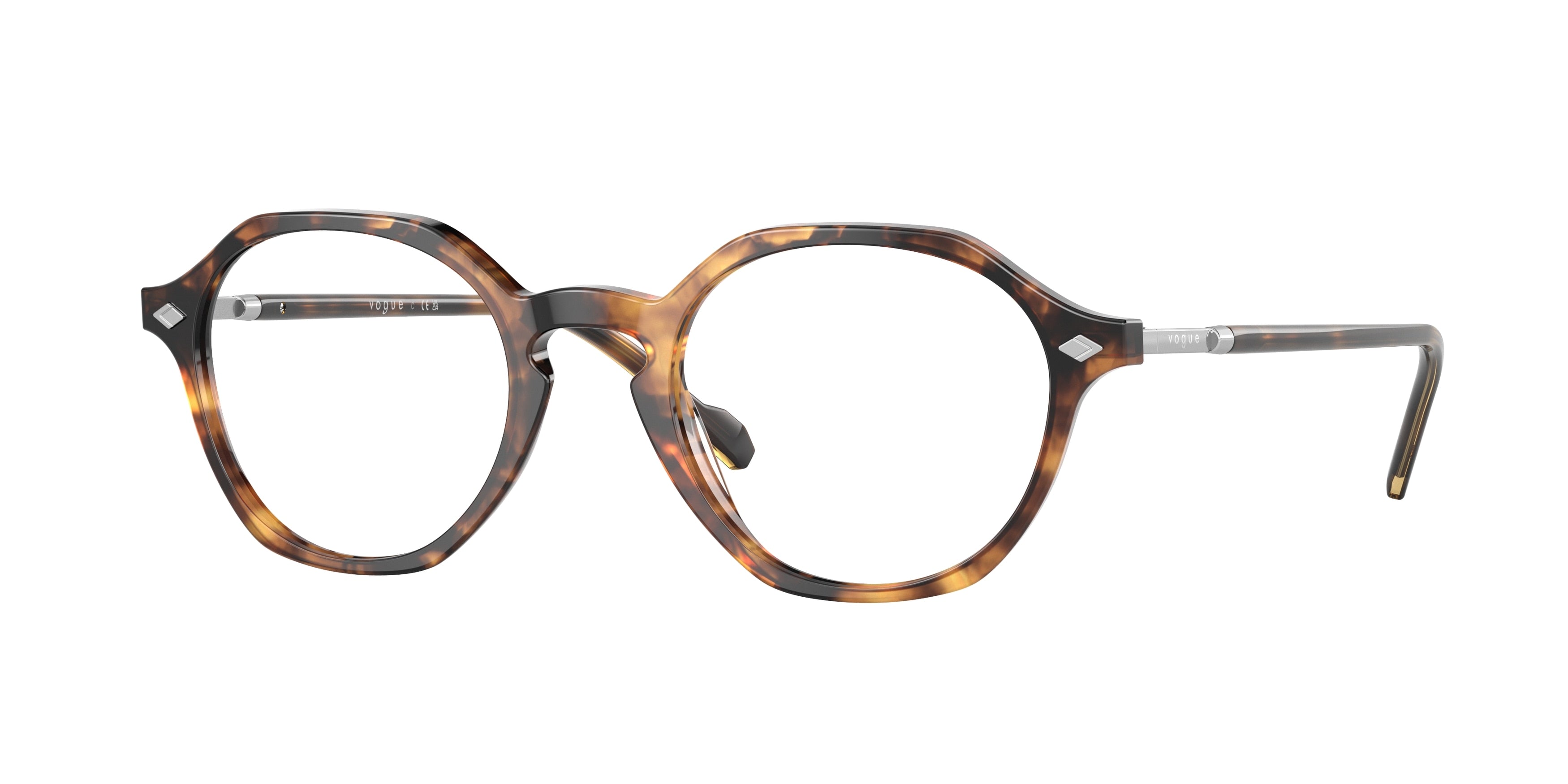 Vogue VO5472 Irregular Eyeglasses  2819-Havana Honey 49-145-21 - Color Map Beige