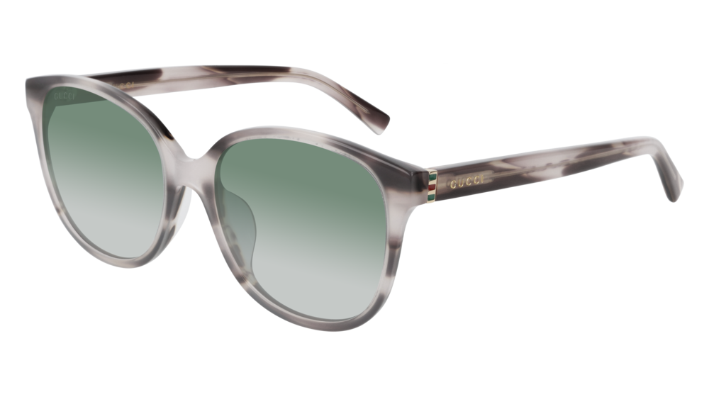 GUCCI GG0461SA RECTANGULAR / SQUARE Sunglasses For Women  GG0461SA-005 HAVANA GOLD / GREEN PINK 55-18-150