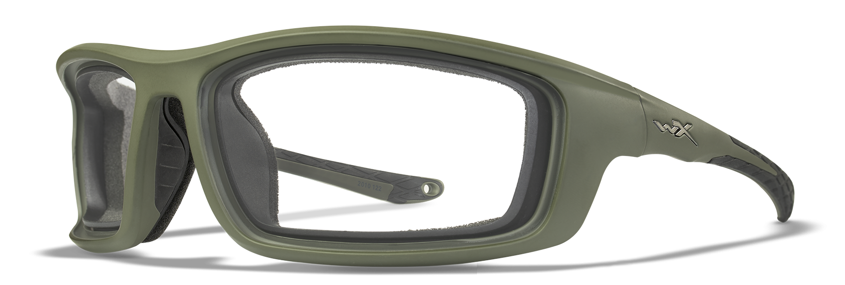 Wiley X WX GRID Oval Sunglasses  Matte Utility Green 70-18-122