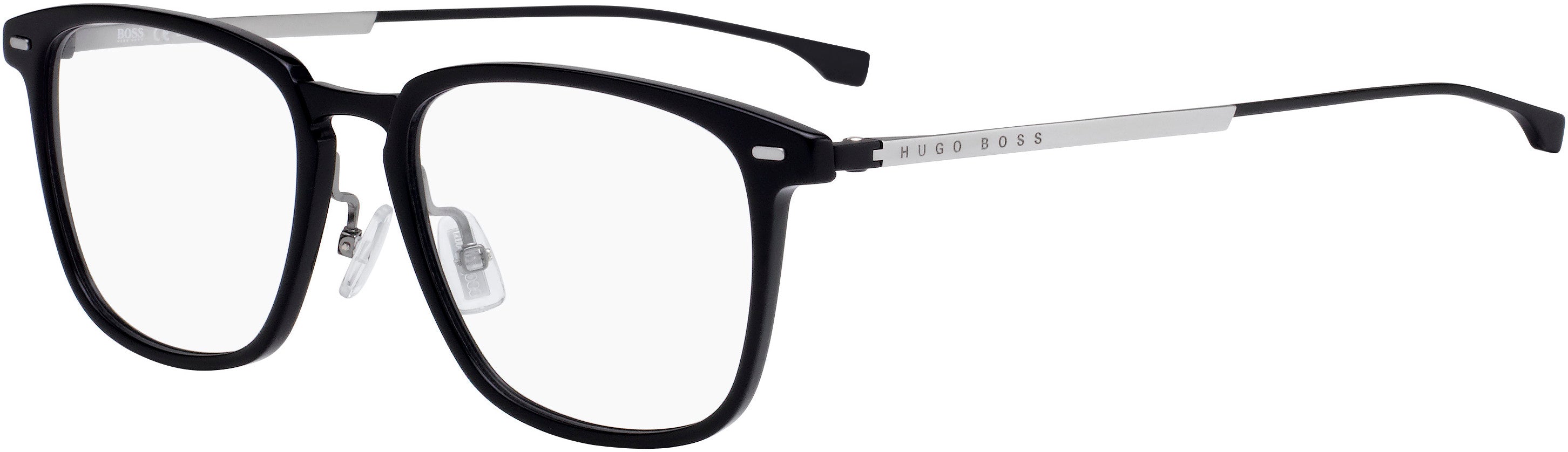 Boss (hub) Boss 0975 Rectangular Eyeglasses 0807-0807  Black (00 Demo Lens)