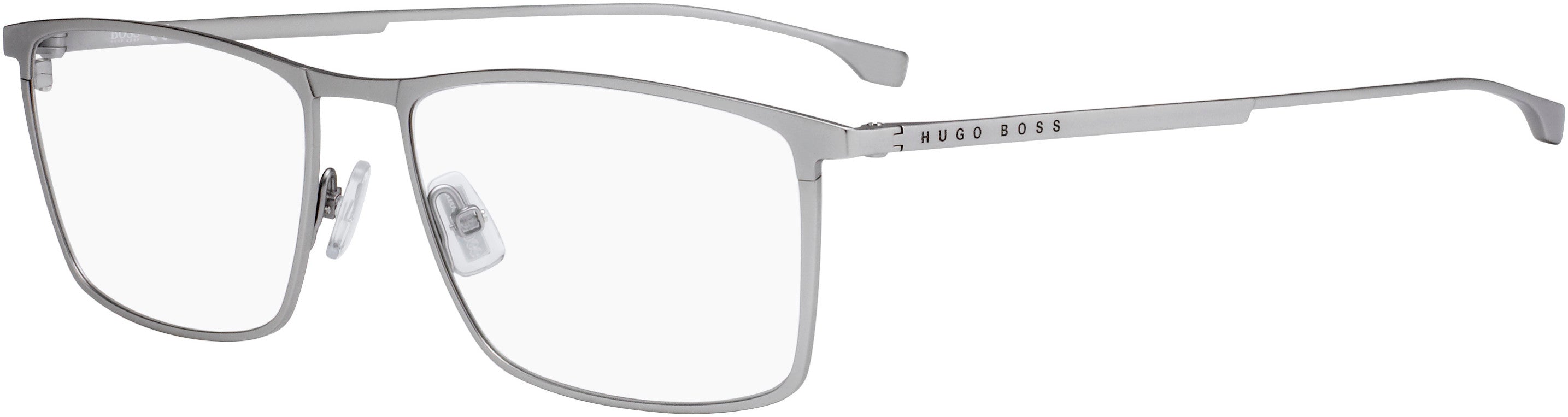 Boss (hub) Boss 0976 Rectangular Eyeglasses 0FRE-0FRE  Matte Gray (00 Demo Lens)