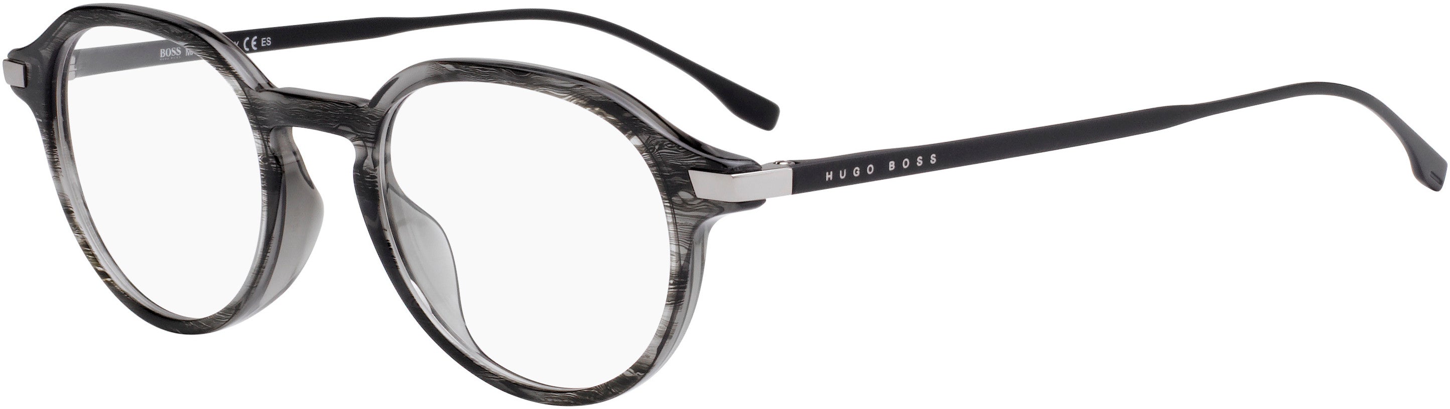 Boss (hub) Boss 0988 Oval Modified Eyeglasses 0PZH-0PZH  Striped Gray (00 Demo Lens)