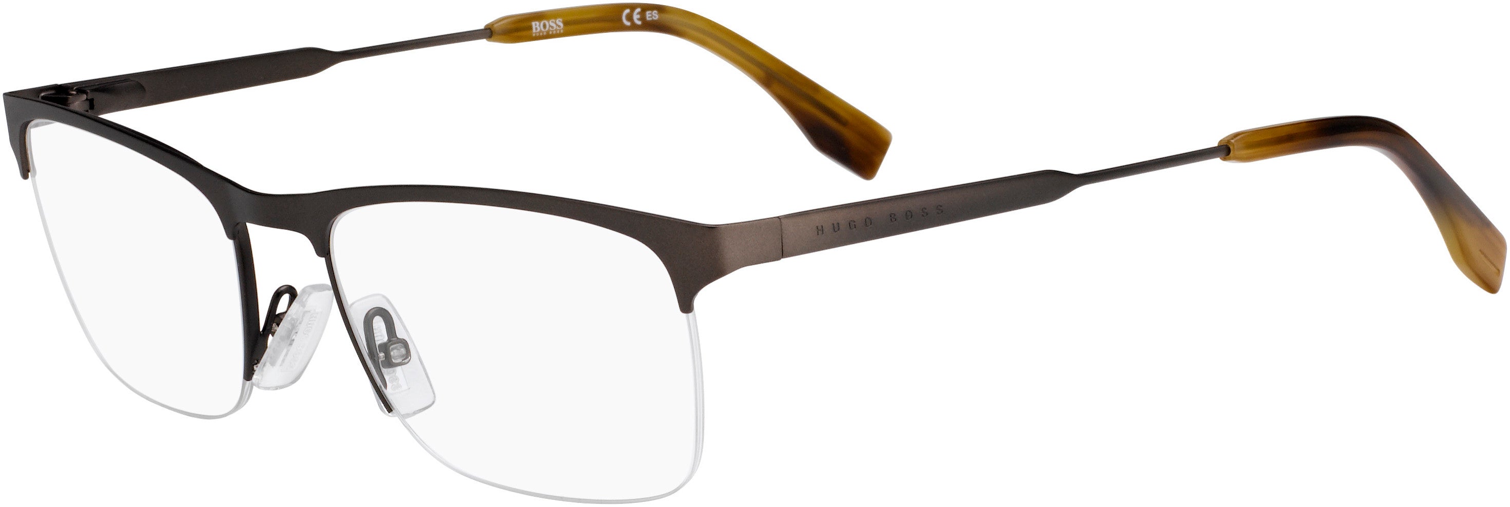 Boss (hub) Boss 0998 Rectangular Eyeglasses 0FRE-0FRE  Matte Gray (00 Demo Lens)