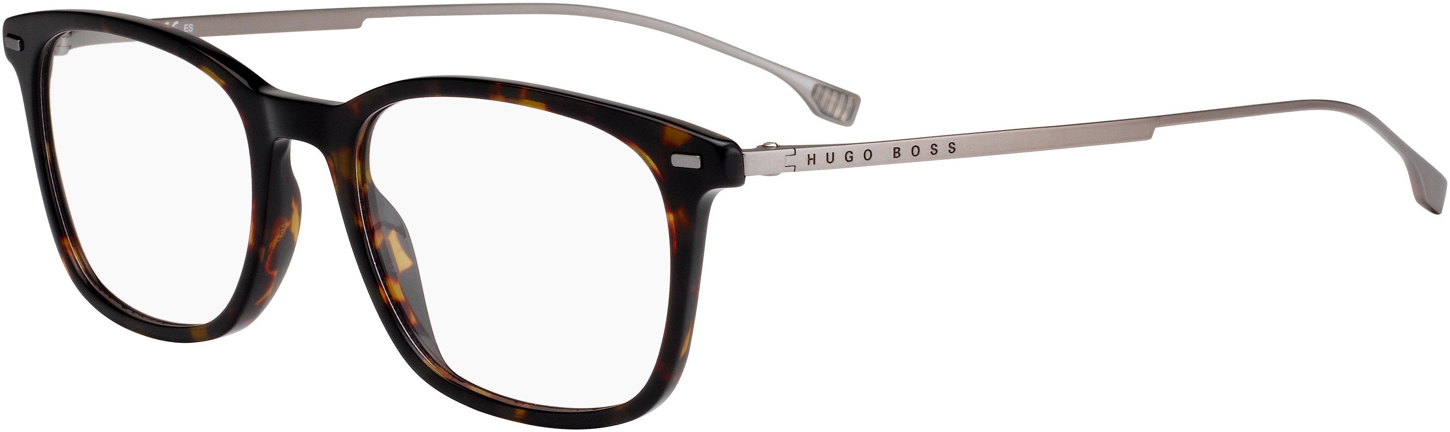 Boss (hub) Boss 1015 Rectangular Eyeglasses 0086-0086  Dark Havana (00 Demo Lens)