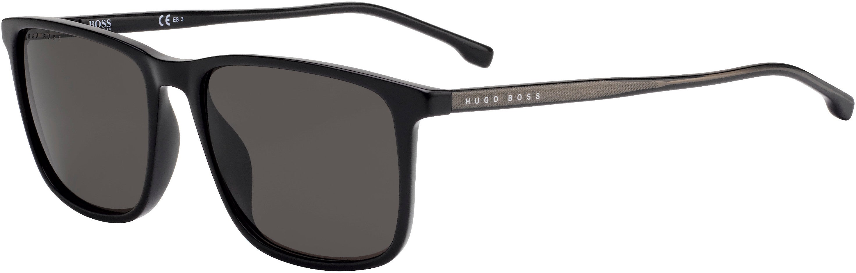 Boss (hub) Boss 1046/S Rectangular Sunglasses 0807-0807  Black (IR Gray)