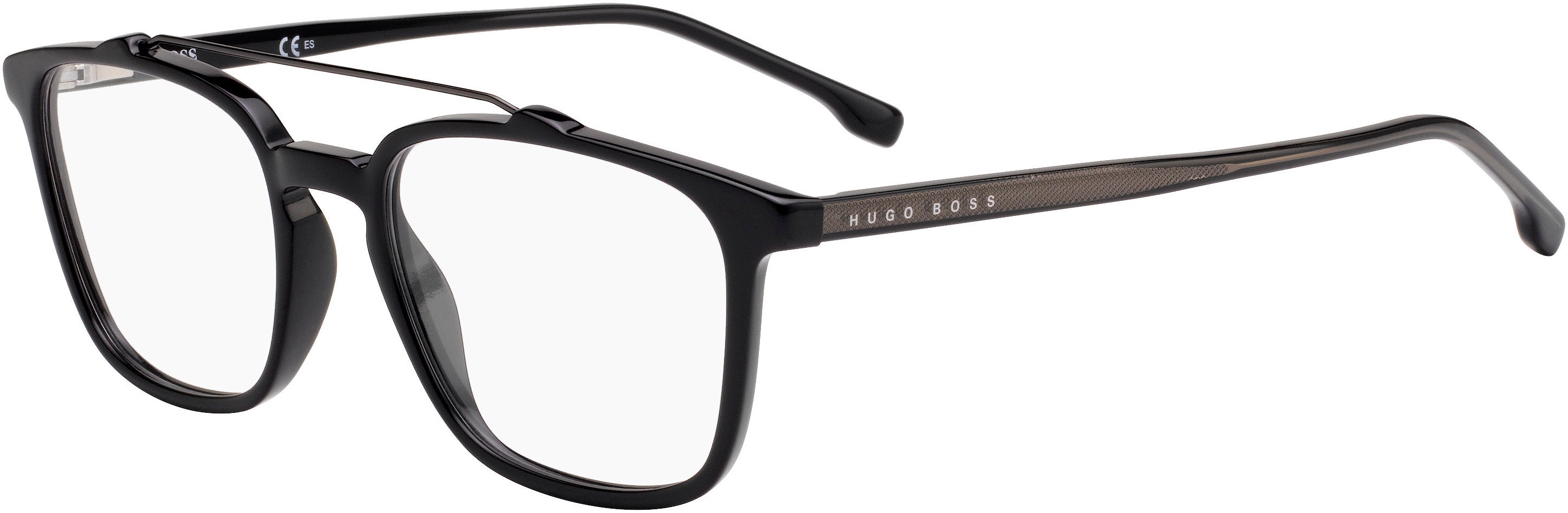 Boss (hub) Boss 1049 Rectangular Eyeglasses 0807-0807  Black (00 Demo Lens)