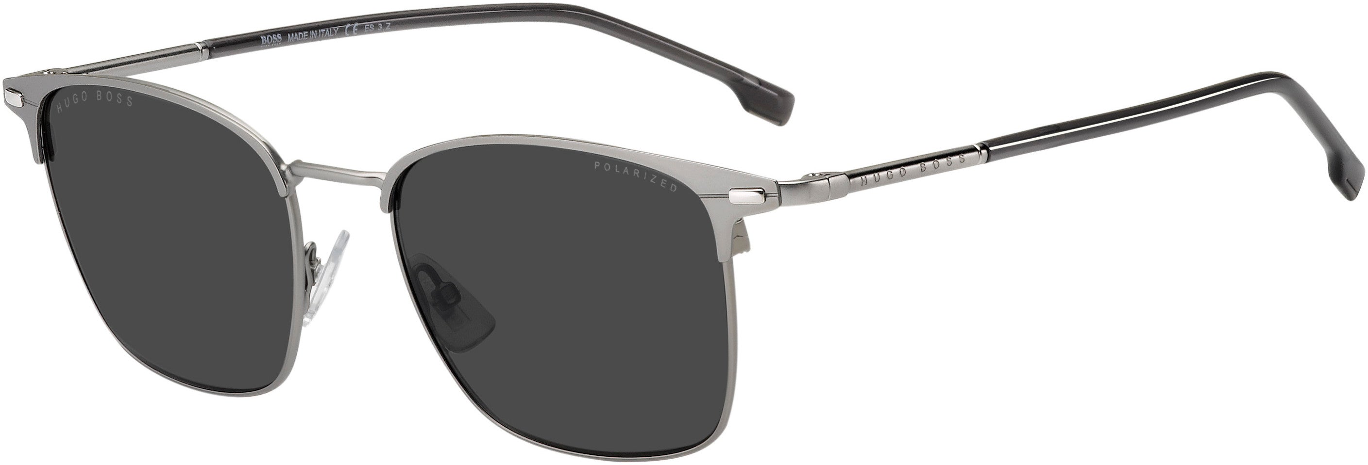 Boss (hub) Boss 1122/U/S Browline Sunglasses 0R81-0R81  Matte Ruthenium (M9 Gray Pz)