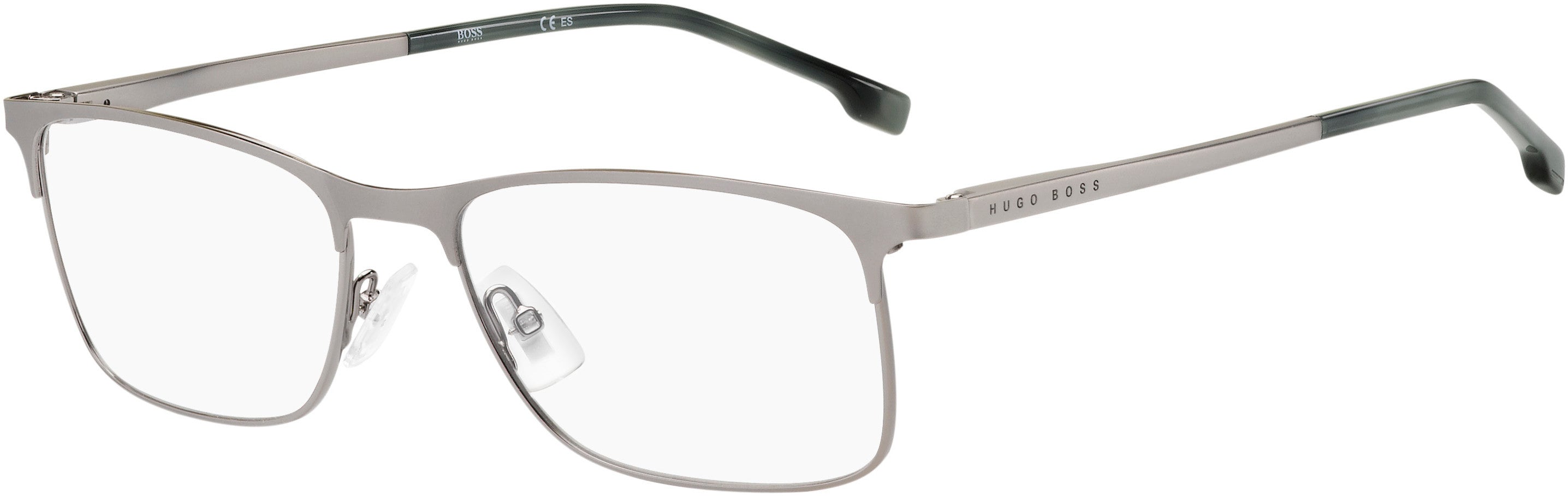 Boss (hub) Boss 1186 Rectangular Eyeglasses 0R81-0R81  Matte Ruthenium (00 Demo Lens)