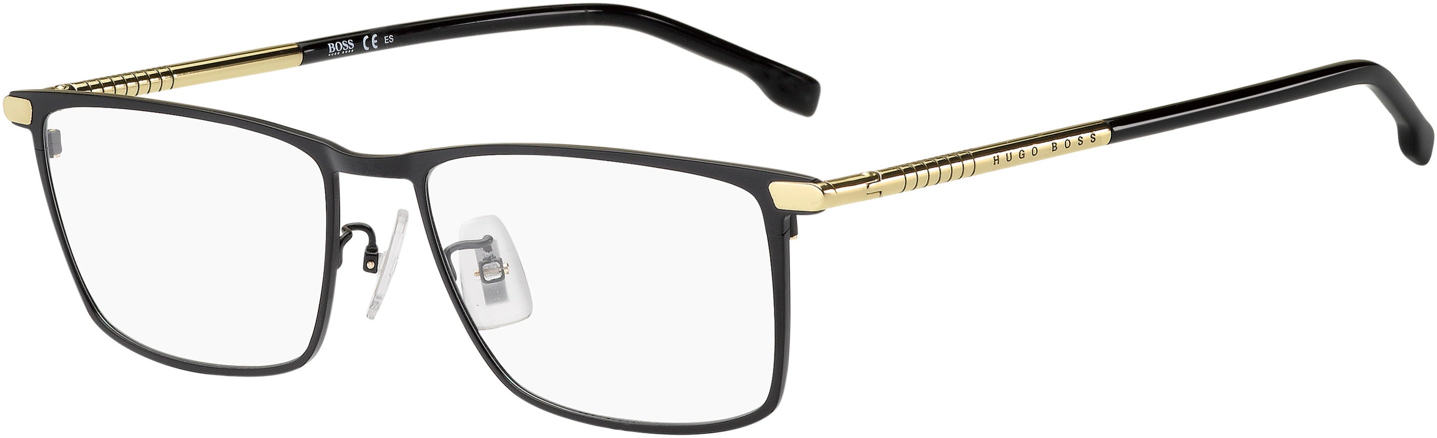 Boss (hub) Boss 1226/F Rectangular Eyeglasses 0I46-0I46  Black Gold (00 Demo Lens)