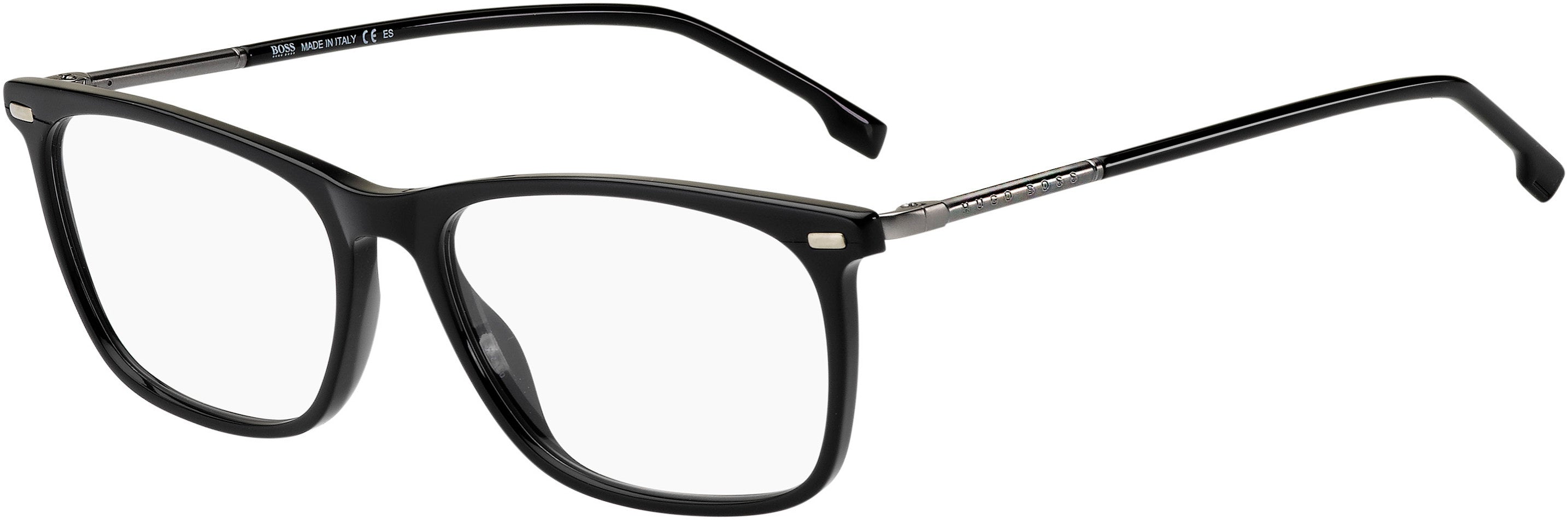 Boss (hub) Boss 1228/U Rectangular Eyeglasses 0807-0807  Black (00 Demo Lens)