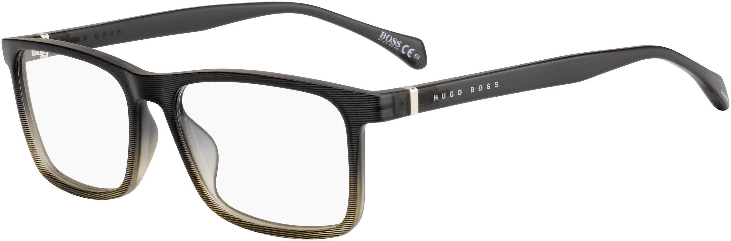 Boss (hub) Boss 1084 Rectangular Eyeglasses 0PK3-0PK3  Gray Brown Pattern (00 Demo Lens)