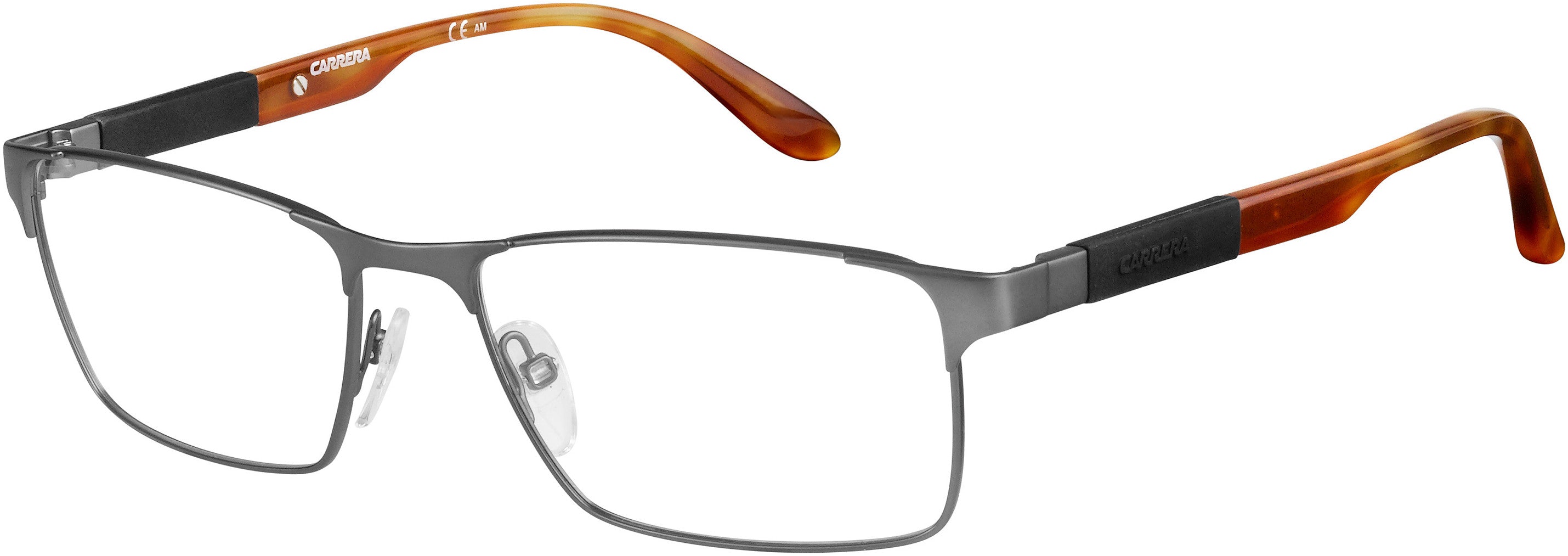  Carrera 8822 Rectangular Eyeglasses 0TZZ-0TZZ  Matte Ruthenium Havana (00 Demo Lens)