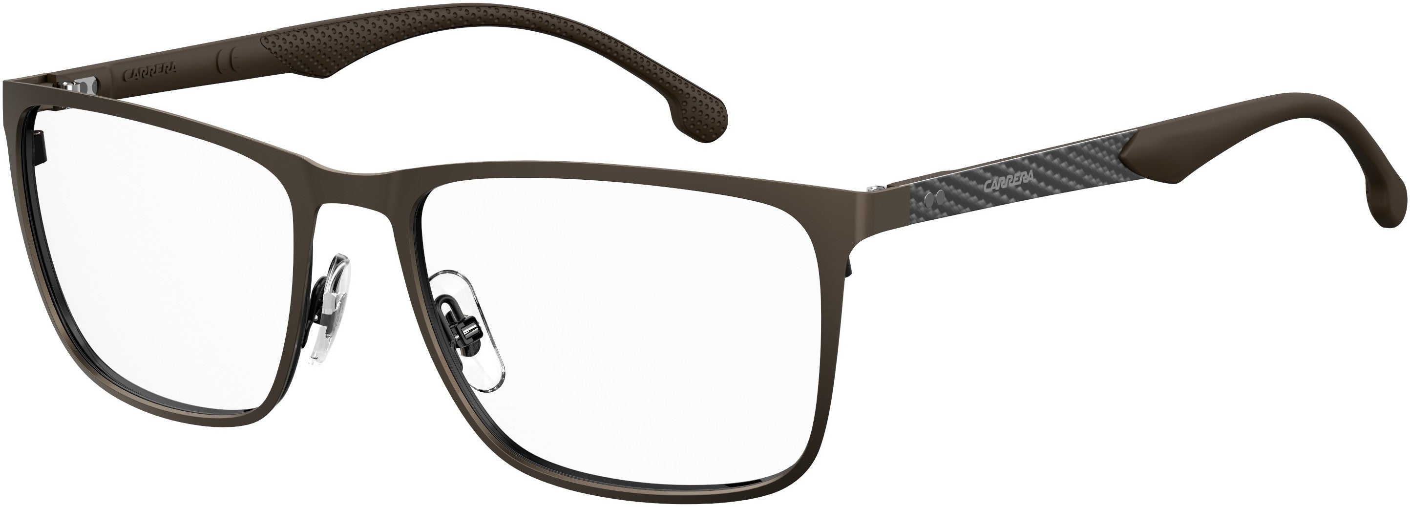  Carrera 8838 Rectangular Eyeglasses 0J7D-0J7D  Semi Matte Bronze (00 Demo Lens)