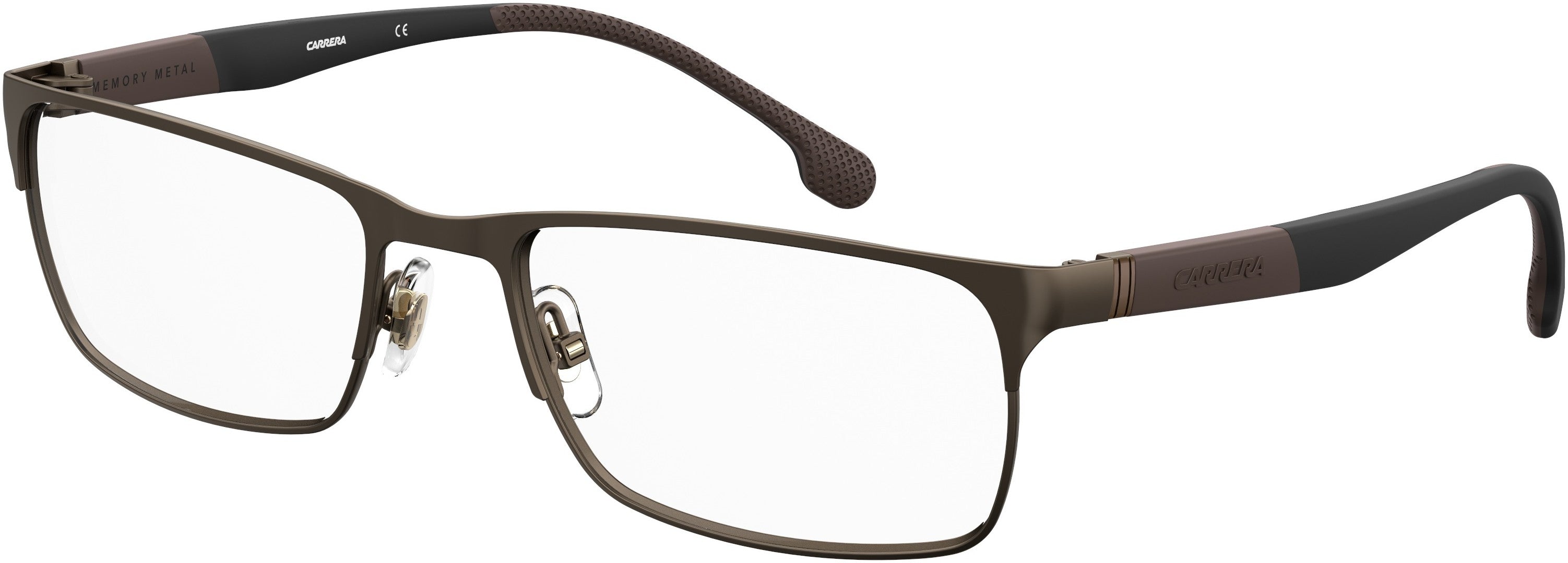  Carrera 8849 Rectangular Eyeglasses 0VZH-0VZH  Matte Bronze (00 Demo Lens)