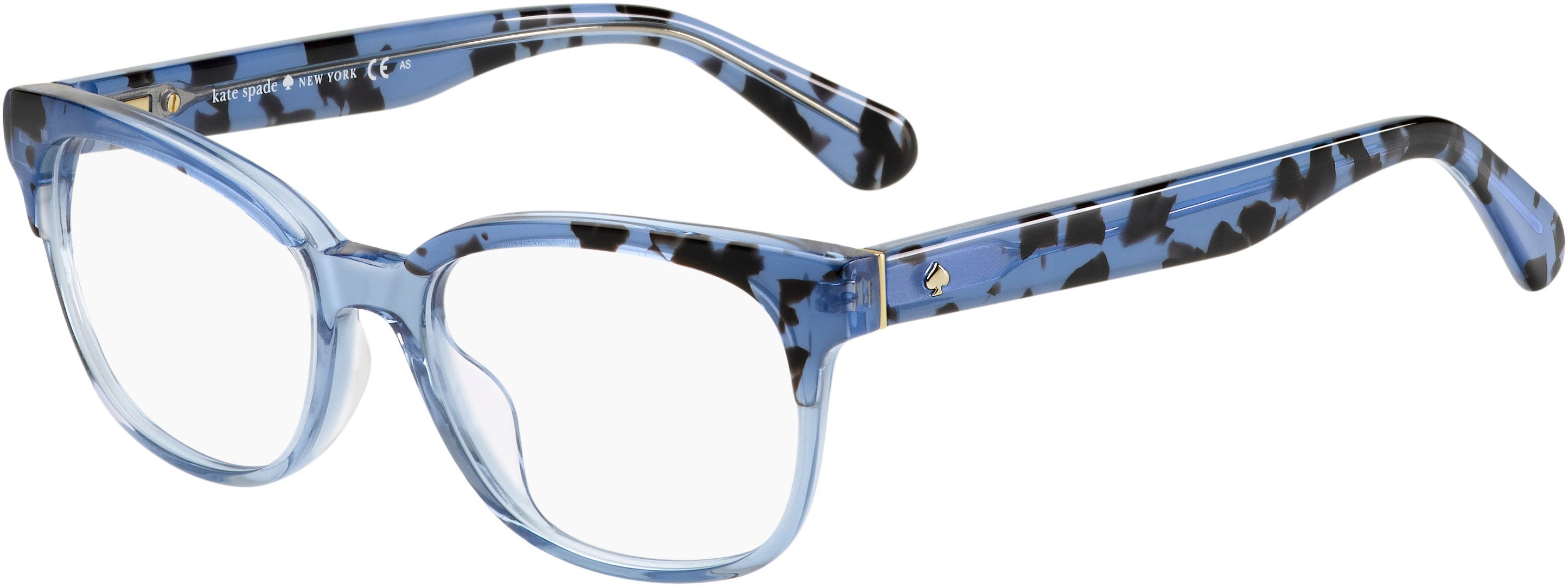 Kate Spade Carolanne Rectangular Eyeglasses 0JBW-0JBW  Blue Havana (00 Demo Lens)