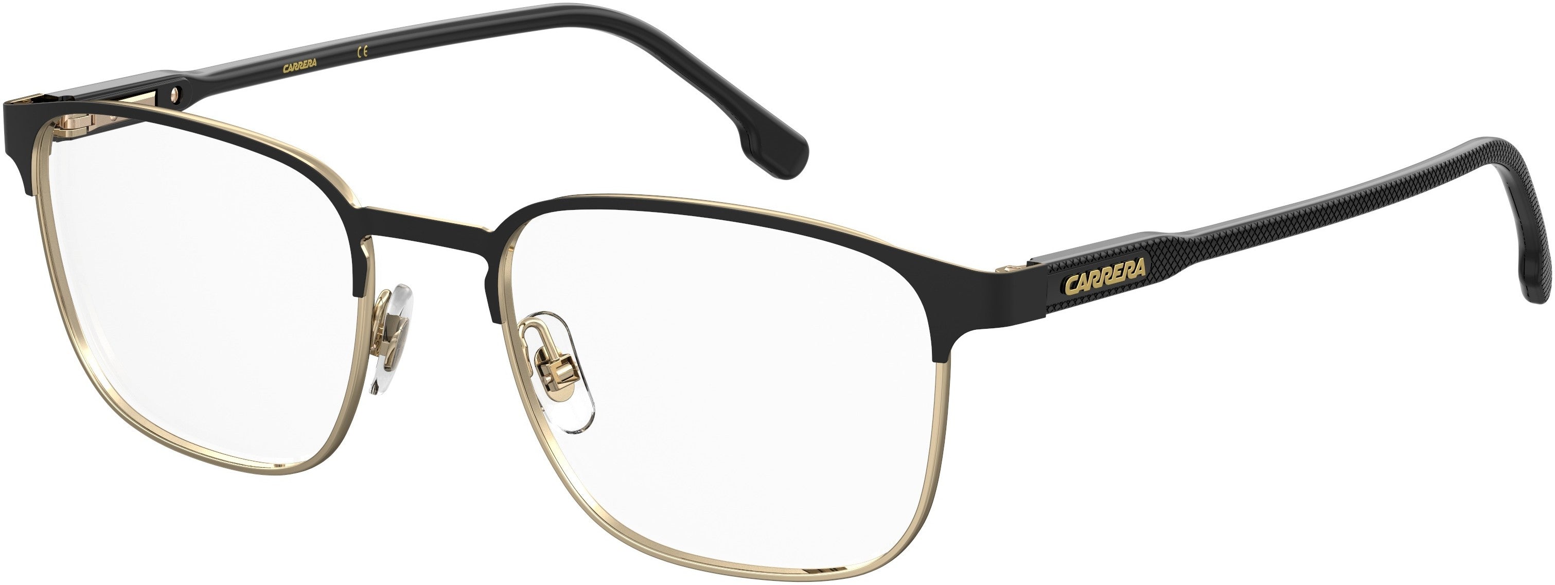  Carrera 253 Square Eyeglasses 02M2-02M2  Black Gold (00 Demo Lens)