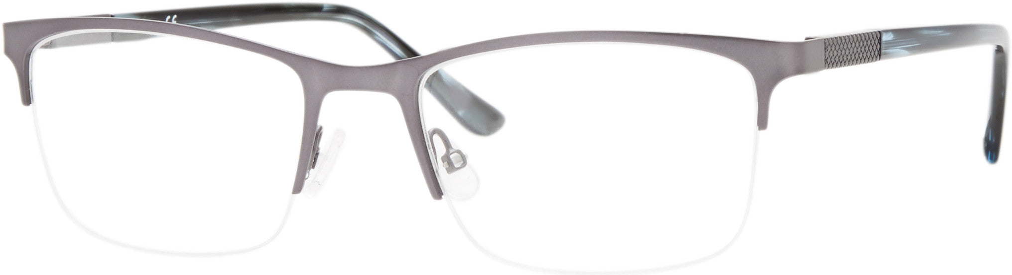  Claiborne 252 Rectangular Eyeglasses 0RIW-0RIW  Matte Gray (00 Demo Lens)