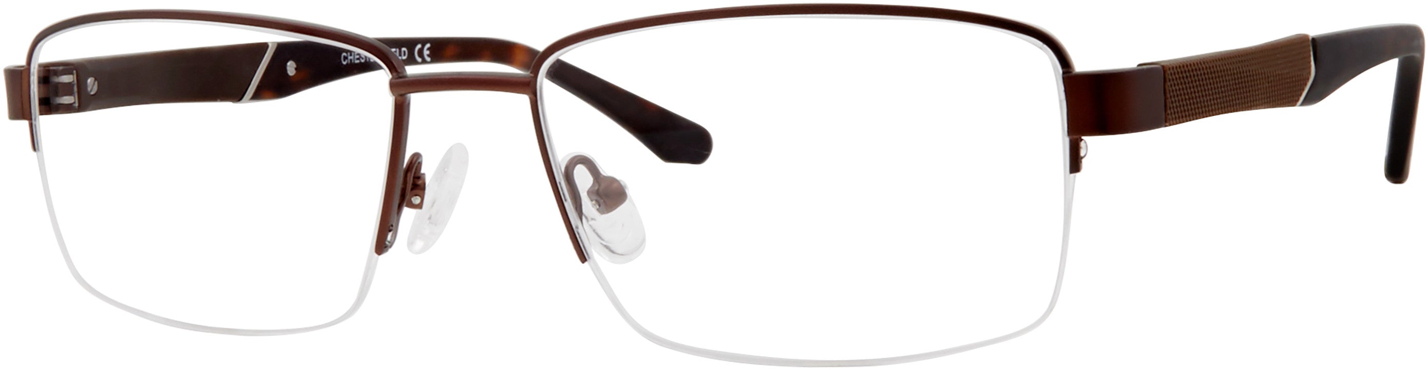  Chesterfield 68XL Rectangular Eyeglasses 0R0Z-0R0Z  Dark Brown (00 Demo Lens)