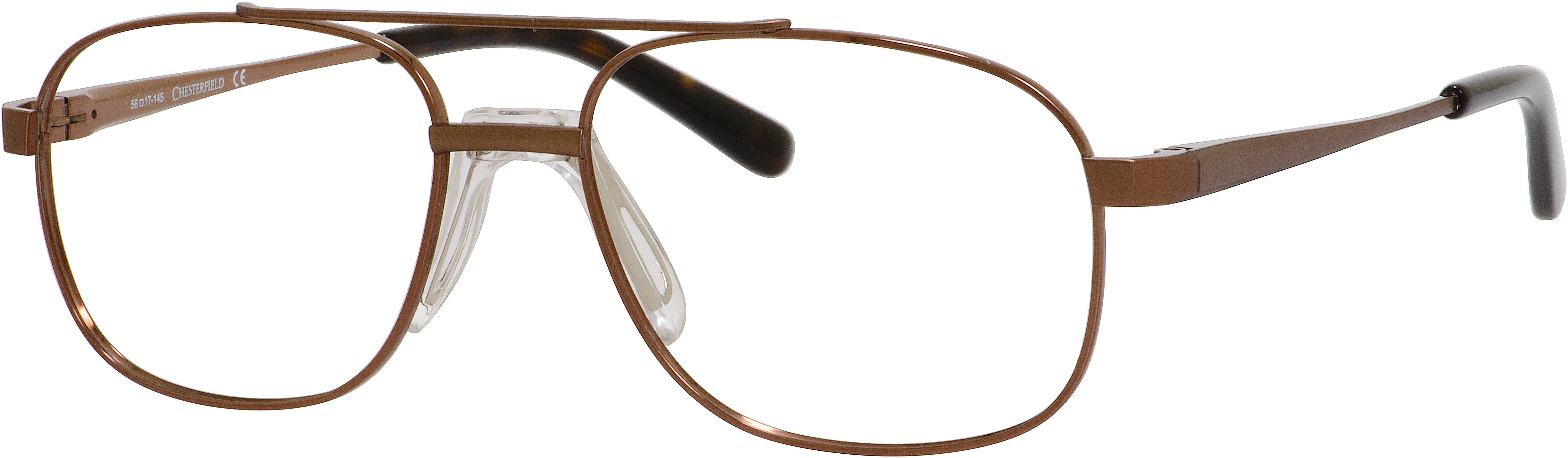  Chesterfield 868/T Aviator Eyeglasses 0EU8-0EU8  Light Brown (00 Demo Lens)