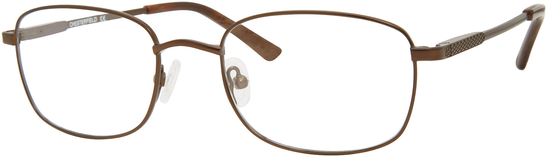  Chesterfield 890/T Rectangular Eyeglasses 0E62-0E62  Brushed Brown Brown (00 Demo Lens)