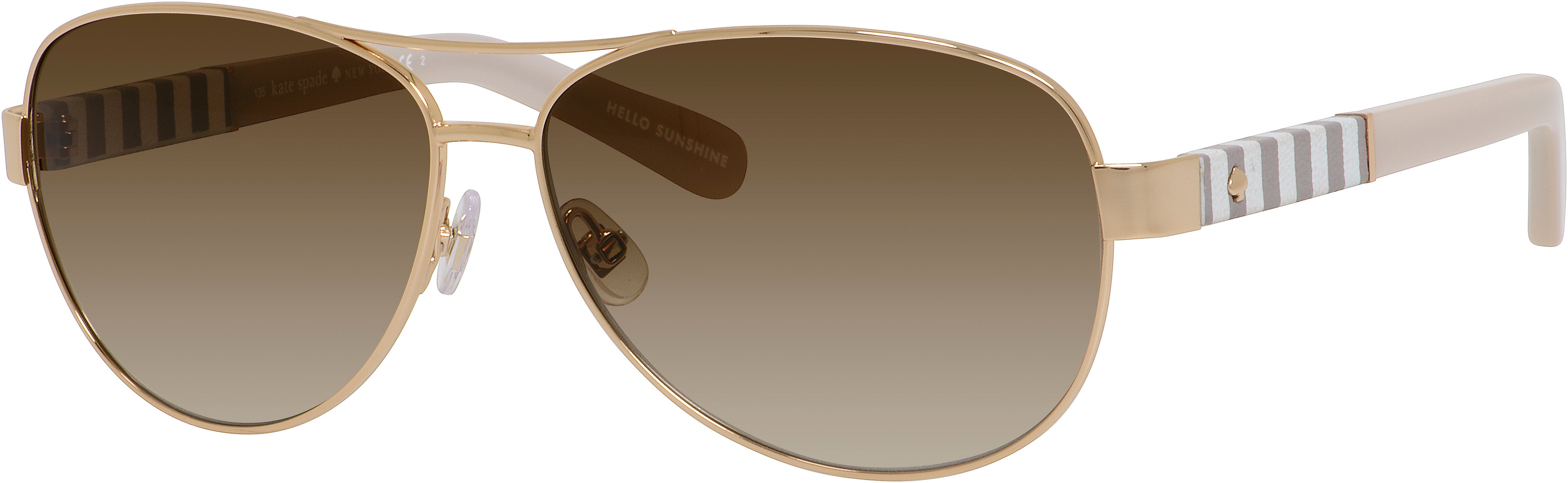 Kate Spade Dalia/S Us Navigator Sunglasses 0W89-0W89  Gold (Y6 Brown Gradient)