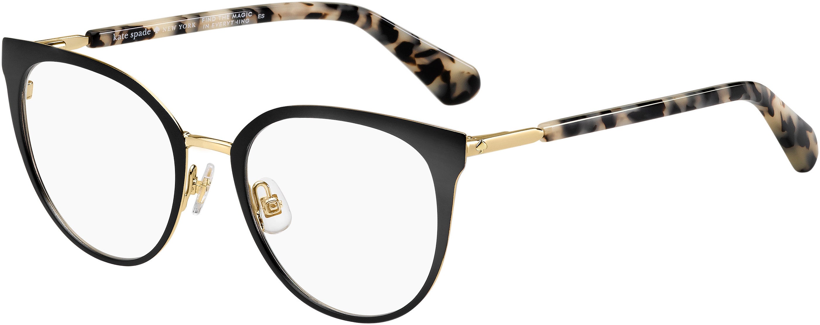 Kate Spade Dariela Cat Eye/butterfly Eyeglasses 0807-0807  Black (00 Demo Lens)