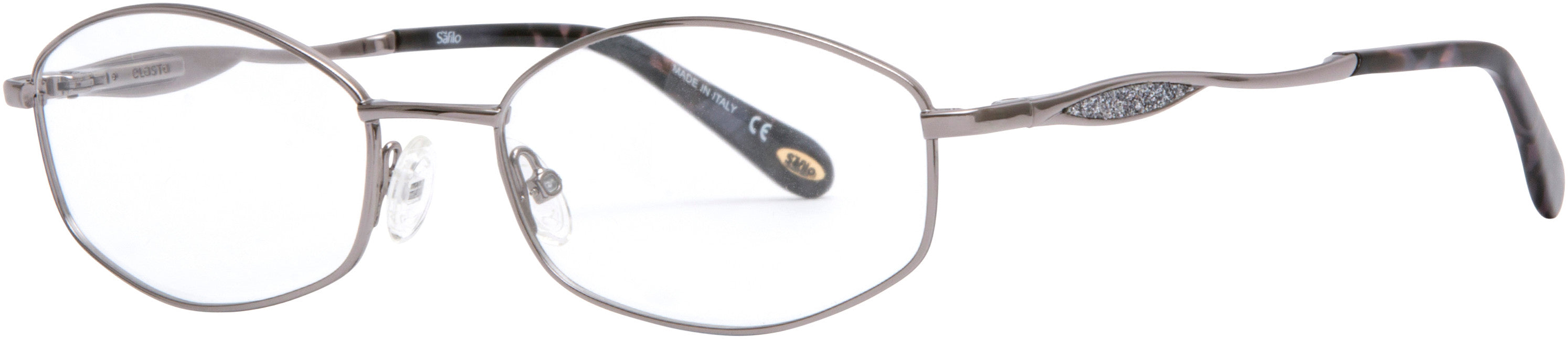  Emozioni 4383 Oval Modified Eyeglasses 06LB-06LB  Ruthenium (00 Demo Lens)