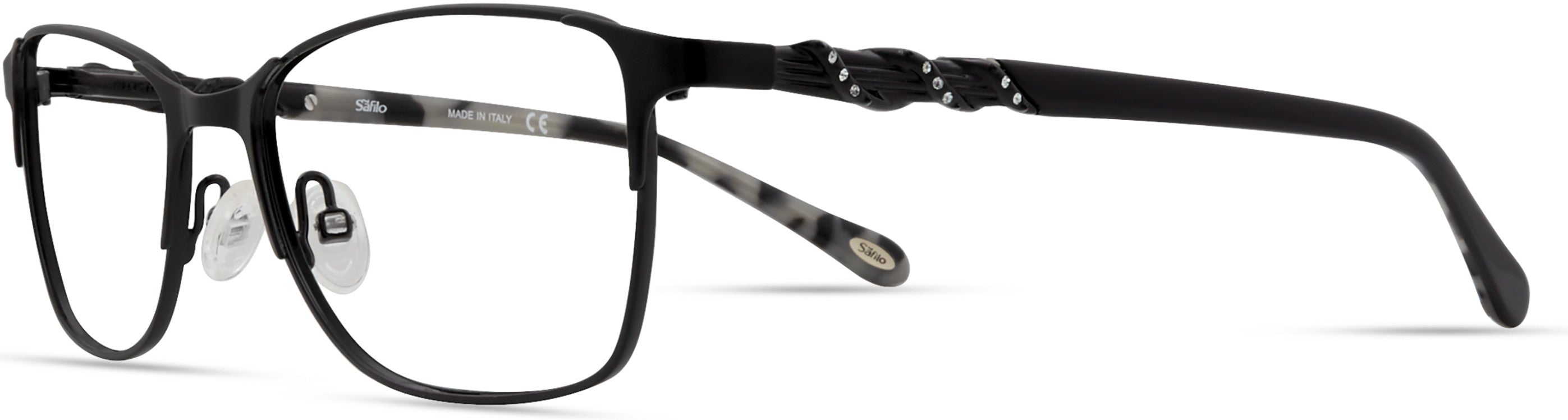  Emozioni 4390 Cat Eye/butterfly Eyeglasses 0807-0807  Black (00 Demo Lens)