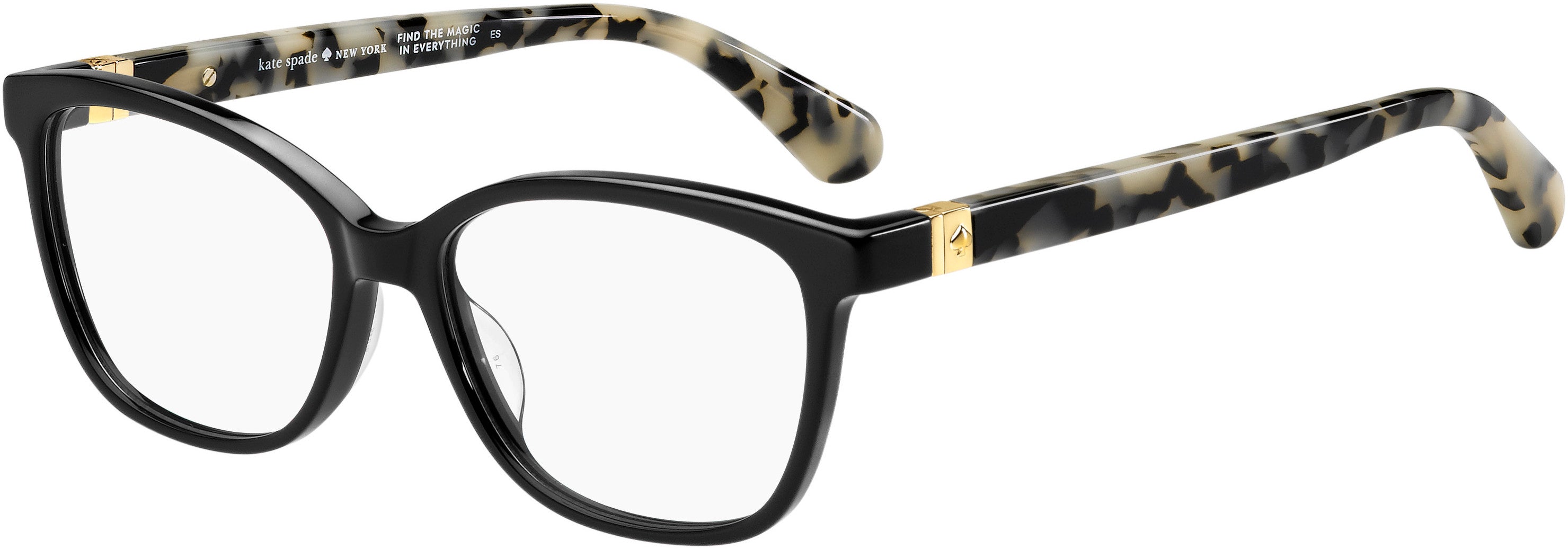 Kate Spade Emilyn Rectangular Eyeglasses 0807-0807  Black (00 Demo Lens)