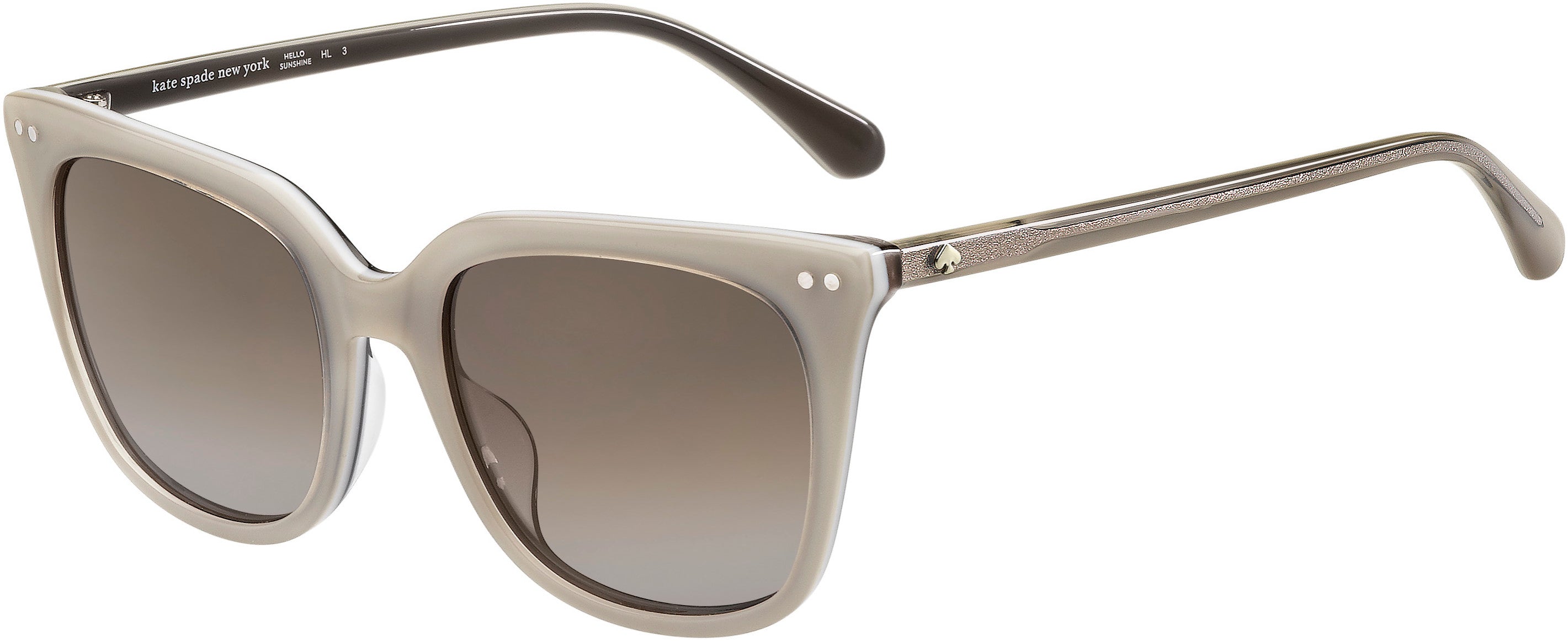 Kate Spade Giana/G/S Cat Eye/butterfly Sunglasses 0KB7-0KB7  Gray (HA Brown Gradient)