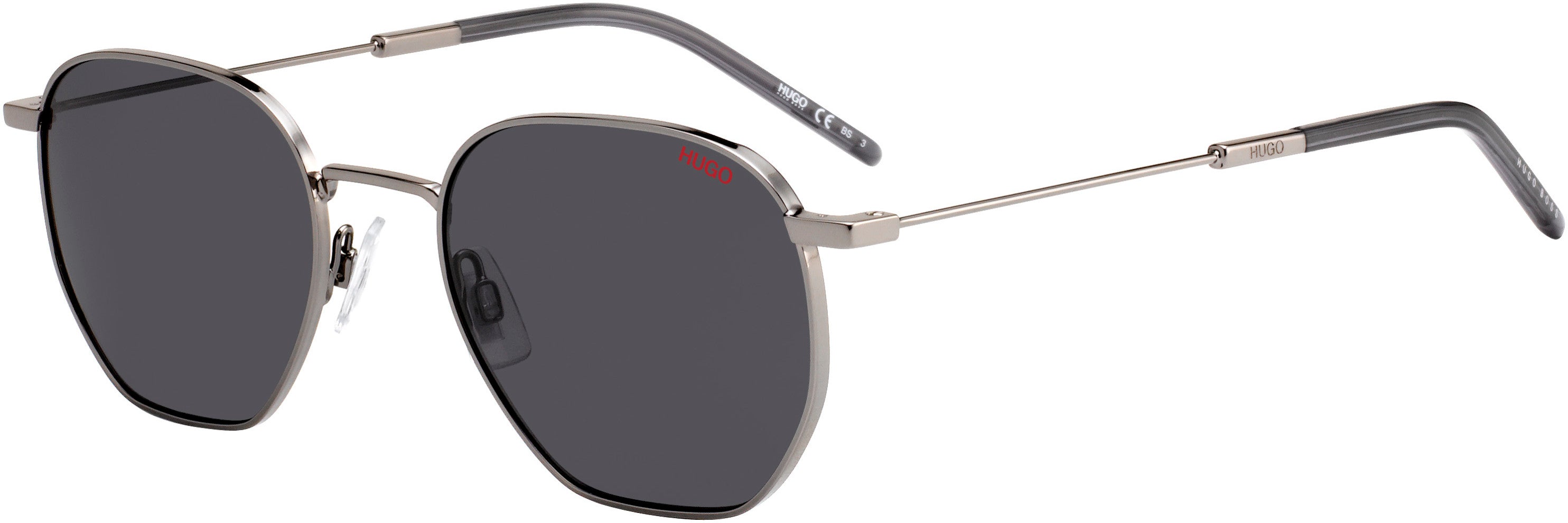 Hugo (hug) Hugo 1060/S Special Shape Sunglasses 0KJ1-0KJ1  Dark Ruthenium (IR Gray)