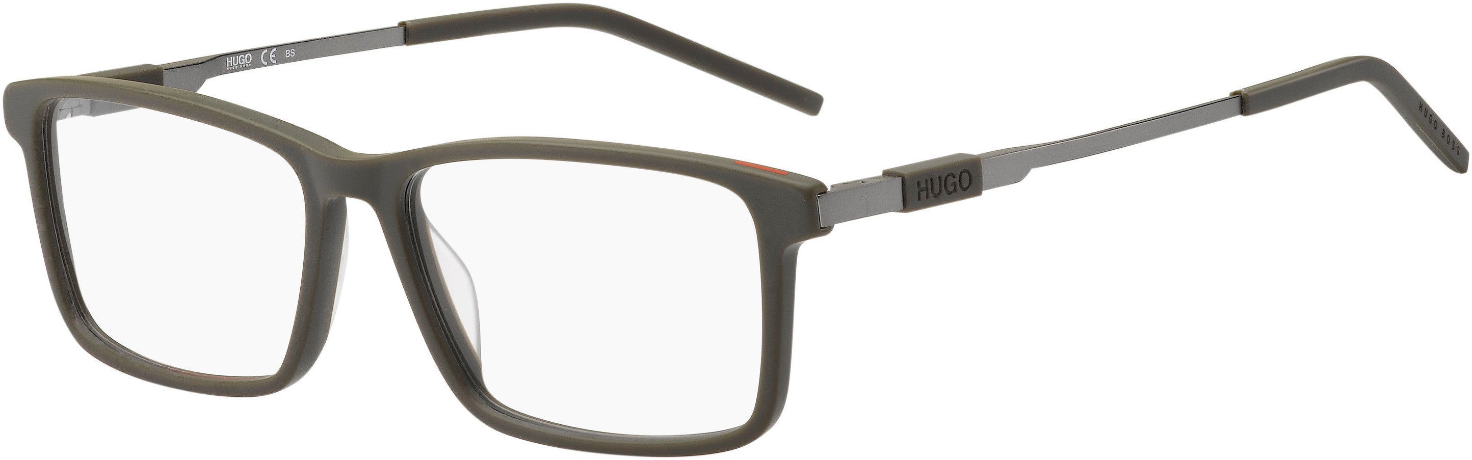 Hugo (hug) Hugo 1102 Square Eyeglasses 0IZH-0IZH  Matte Mu Dark Rust (00 Demo Lens)