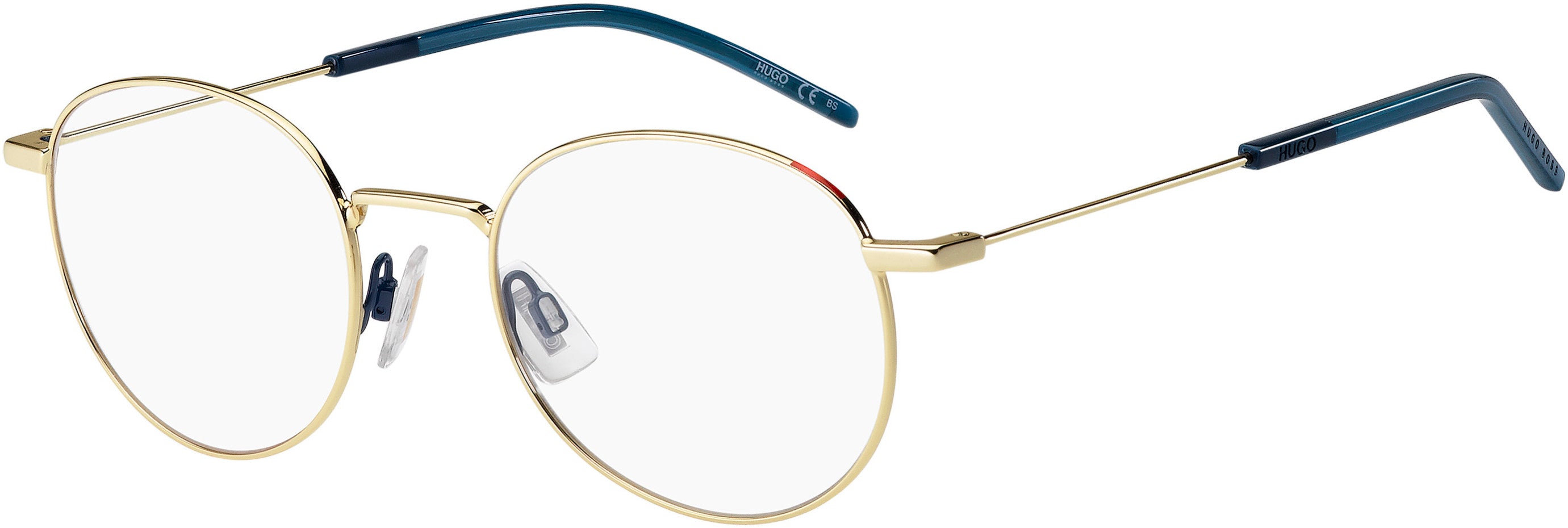 Hugo (hug) Hugo 1122 Oval Modified Eyeglasses 0LKS-0LKS  Gold Blue (00 Demo Lens)