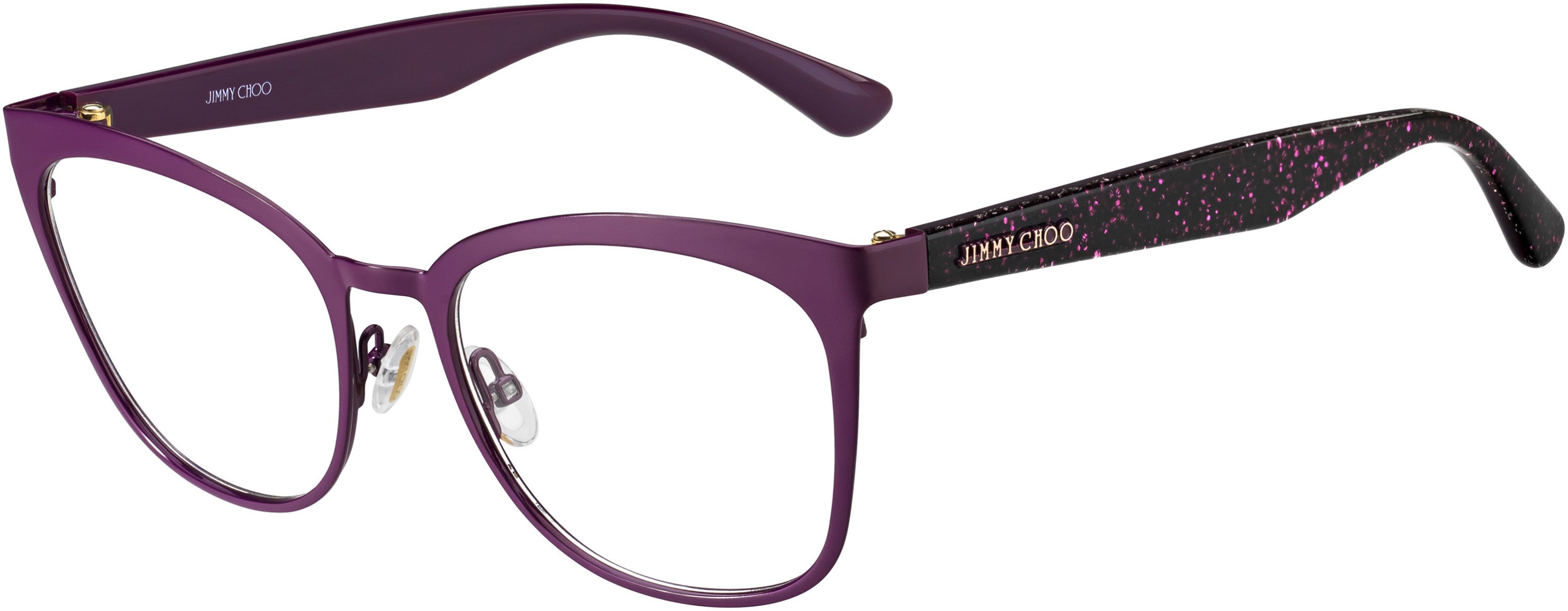  Jimmy Choo 189 Square Eyeglasses 0FN1-0FN1  Cyclamen Violet (00 Demo Lens)