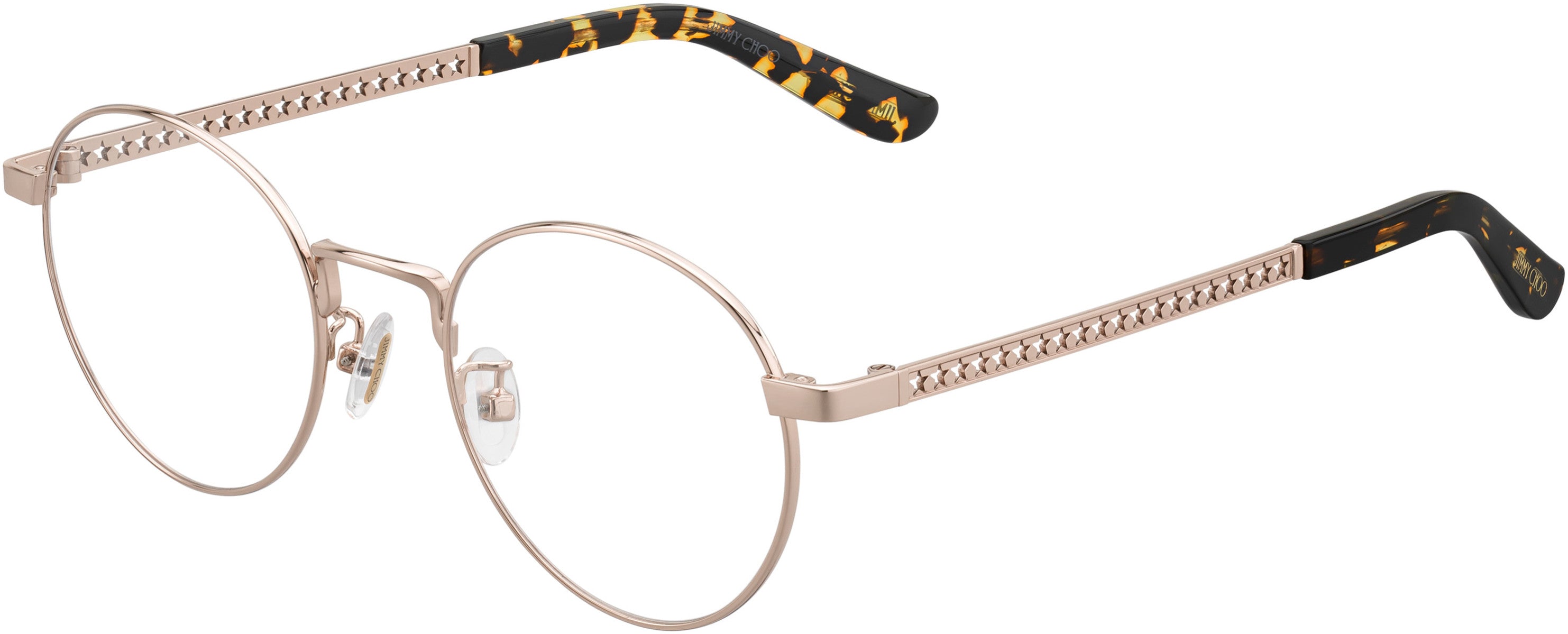  Jimmy Choo 210/F Oval Modified Eyeglasses 0J5G-0J5G  Gold (00 Demo Lens)