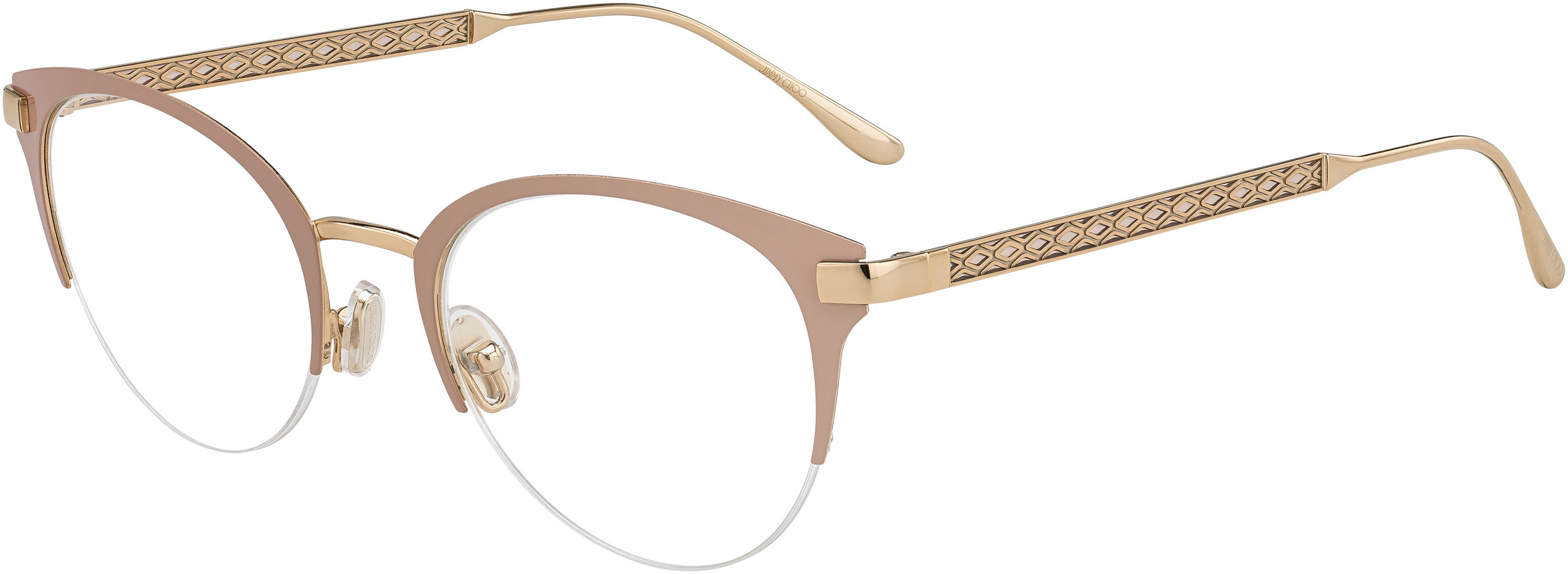  Jimmy Choo 215 Tea Cup Eyeglasses 0FWM-0FWM  Nude (00 Demo Lens)