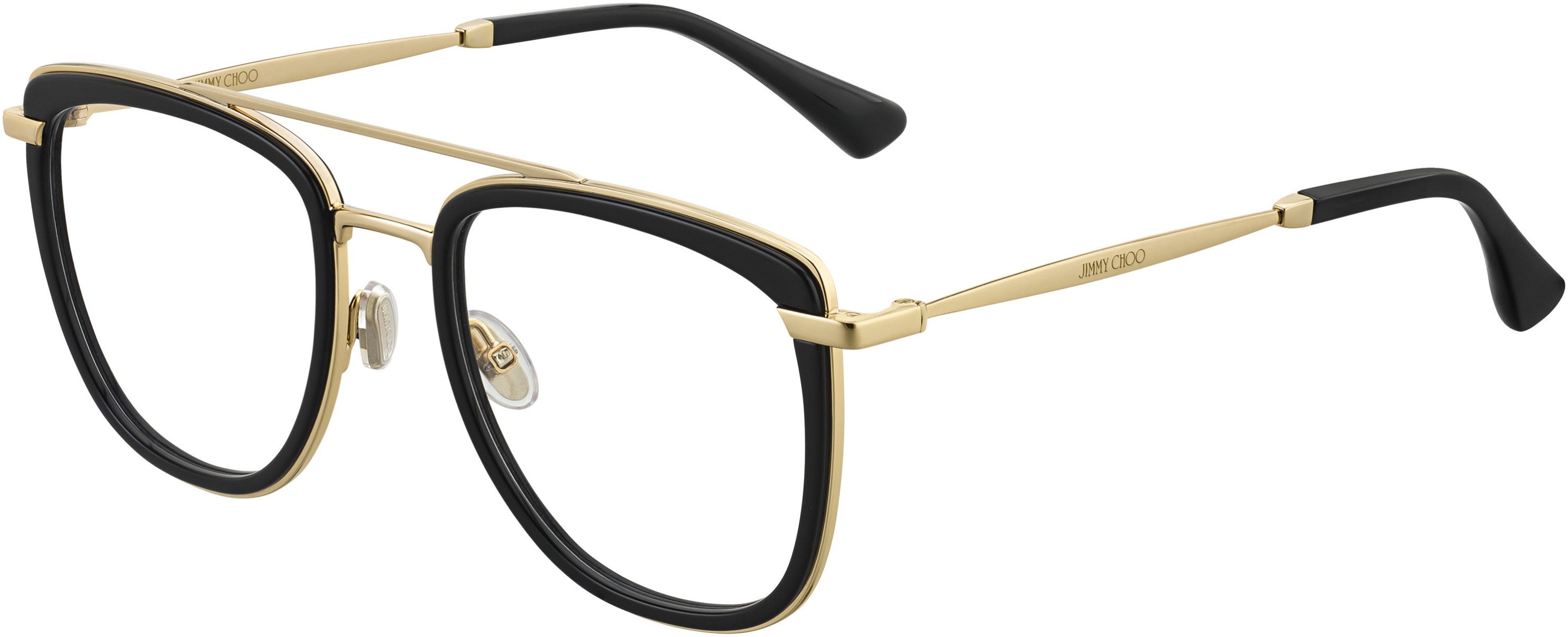  Jimmy Choo 219 Square Eyeglasses 0807-0807  Black (00 Demo Lens)