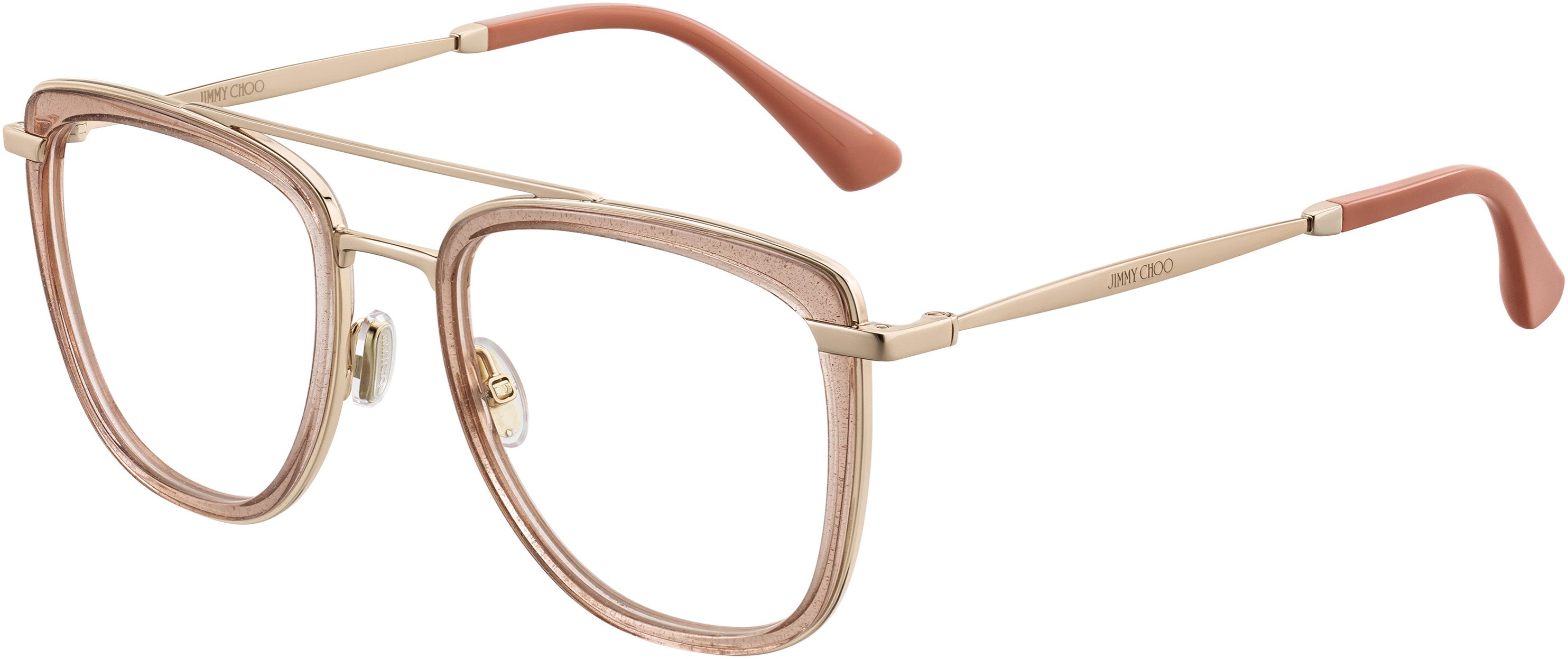  Jimmy Choo 219 Square Eyeglasses 0FWM-0FWM  Nude (00 Demo Lens)