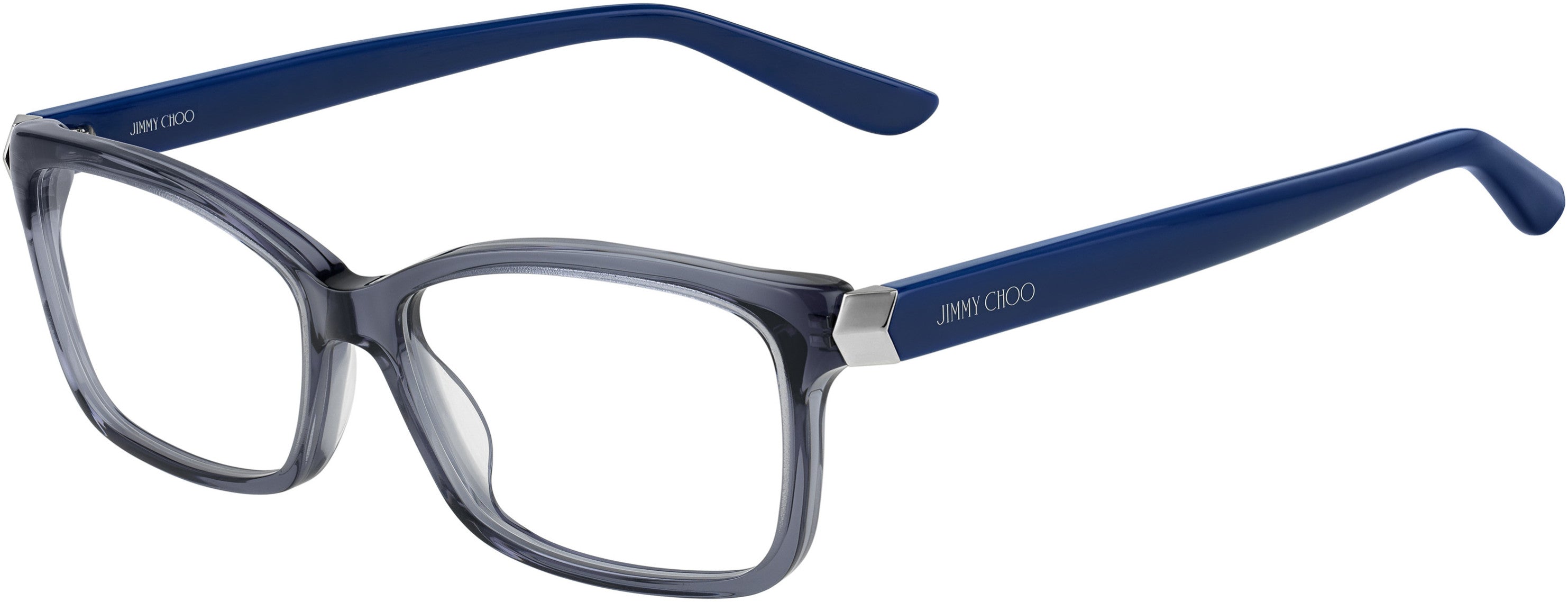  Jimmy Choo 225 Rectangular Eyeglasses 0PJP-0PJP  Blue (00 Demo Lens)