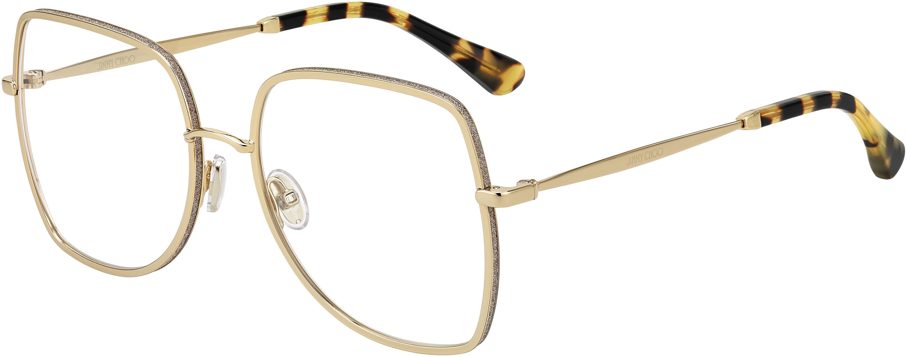  Jimmy Choo 228 Square Eyeglasses 0J5G-0J5G  Gold (00 Demo Lens)